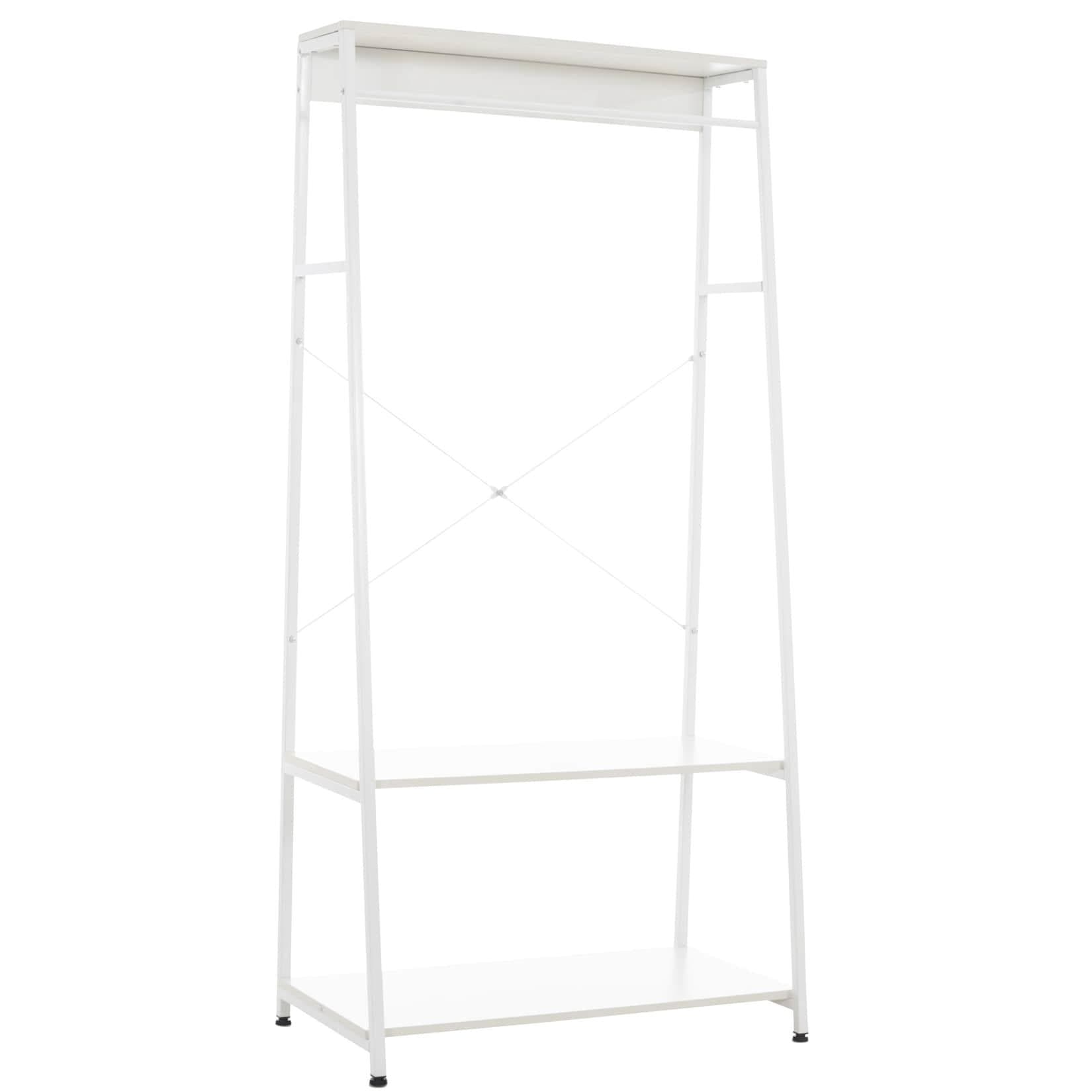 CLP Kleiderständer Luton Metallgestell Drei Ablageflächen Garderobe Standregal