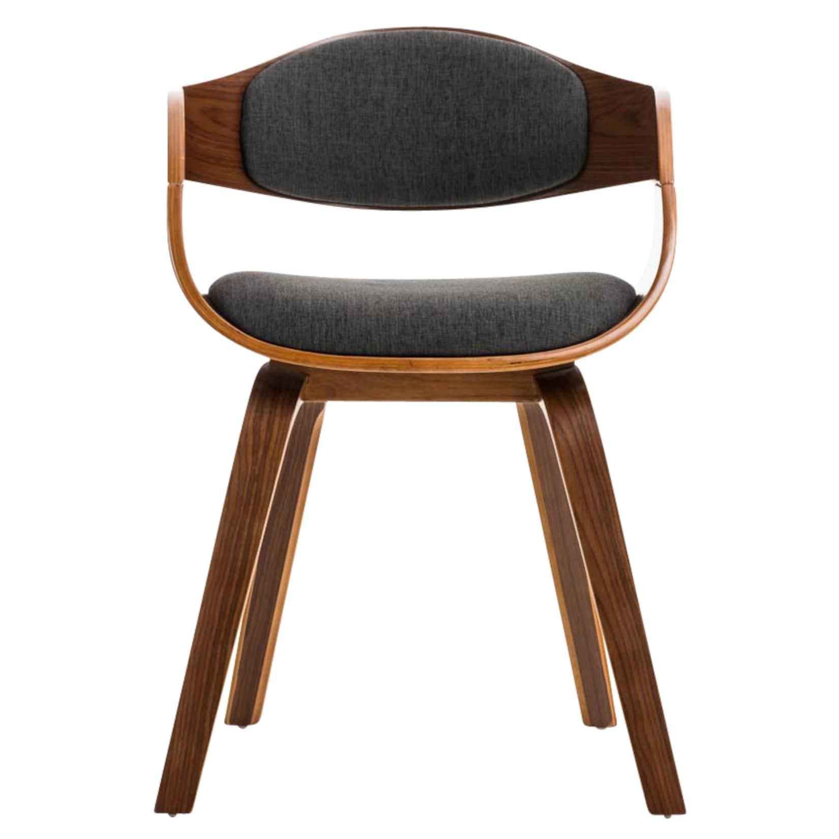 Stoffesszimmerstühle mit Holzgestell (2er Set)