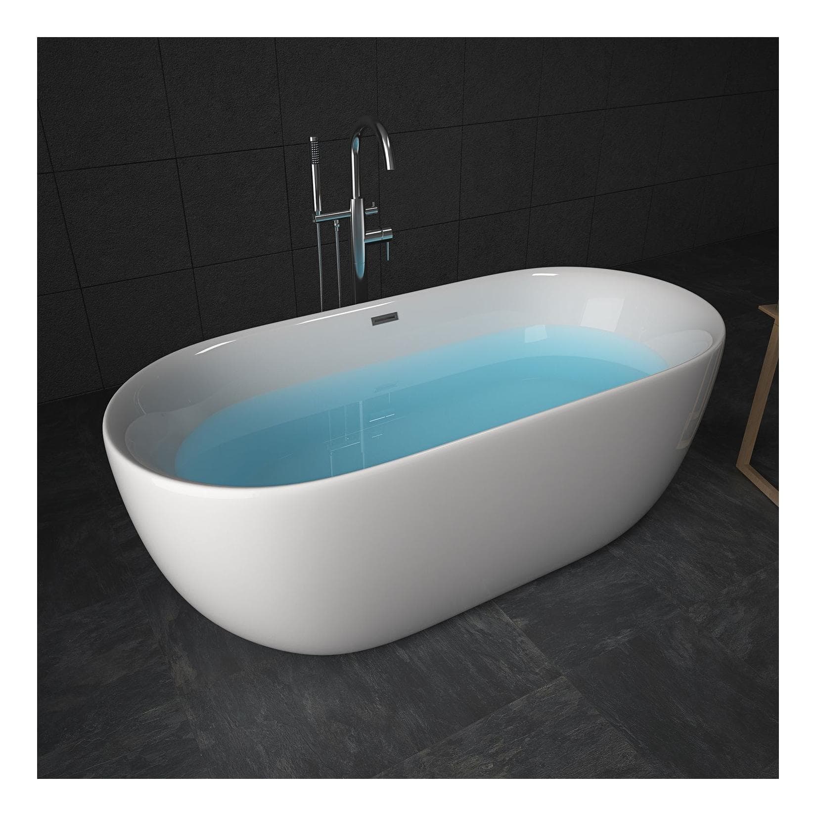 TroniTechnik® Freistehende Badewanne SIFNOS
