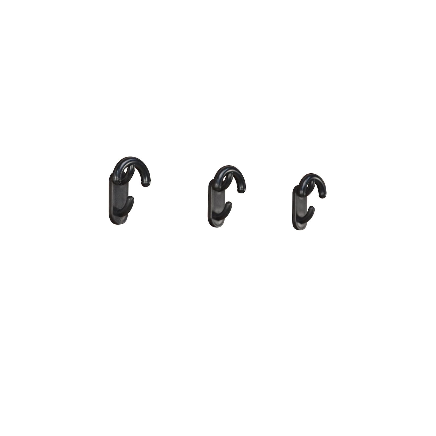 möbel direkt online Design-Garderobenhaken 3er-Set Schwarz/Weiß