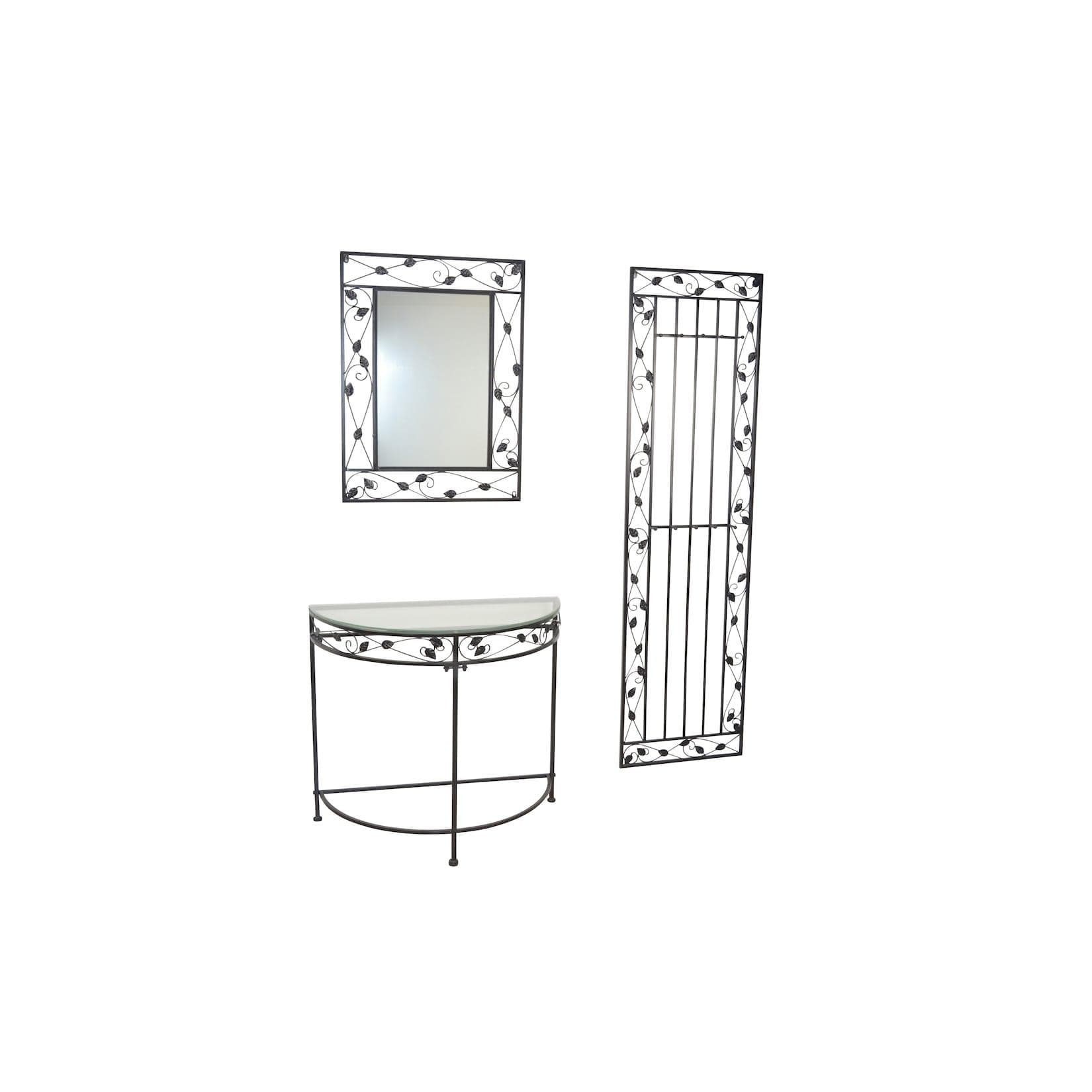 möbel direkt online 3tlg. Wandgarderoben-Set Lydia Landhausstil Metall