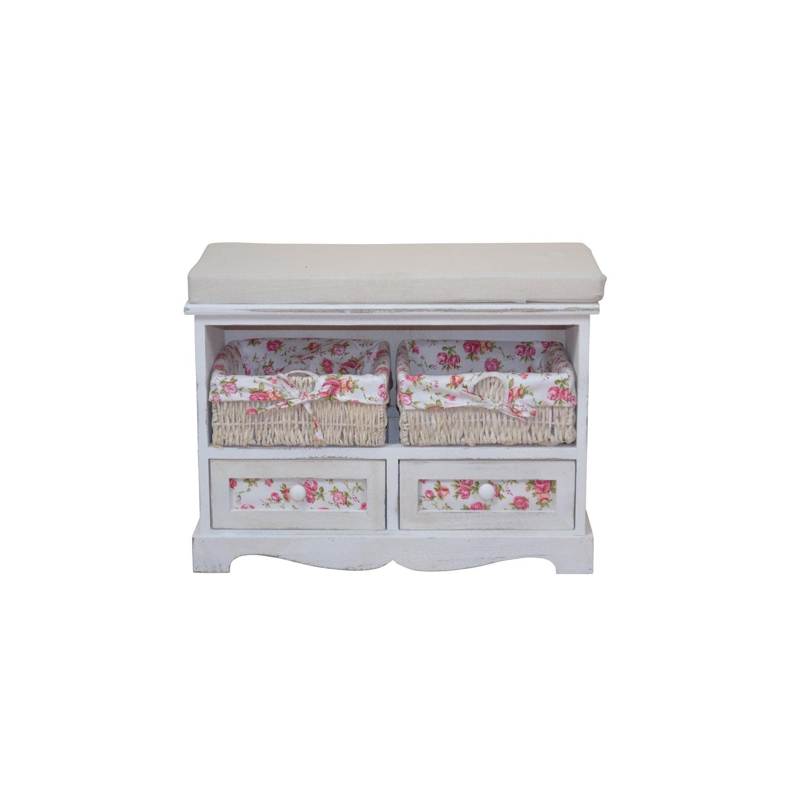 Kommode mit Sitzkissen - Gemütliche Aufbewahrung