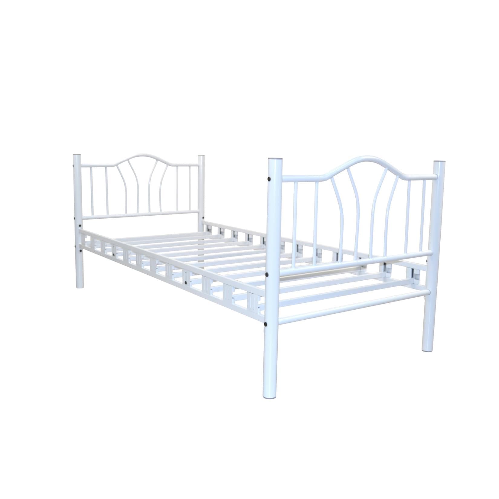 Stabiles Metallbett in zeitlosem Design