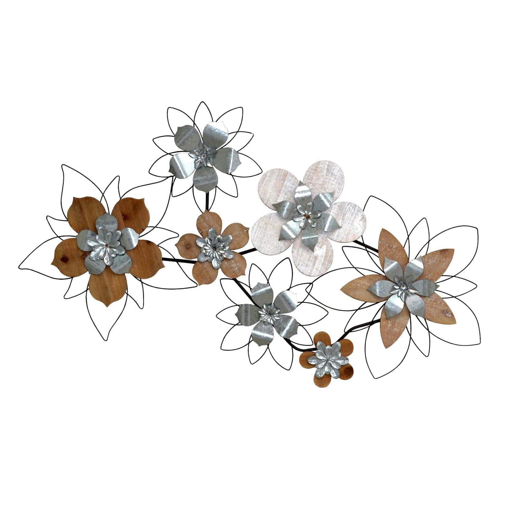 HOFMANN LIVING AND MORE Wanddeko mit Blumen - Romantischer Stil