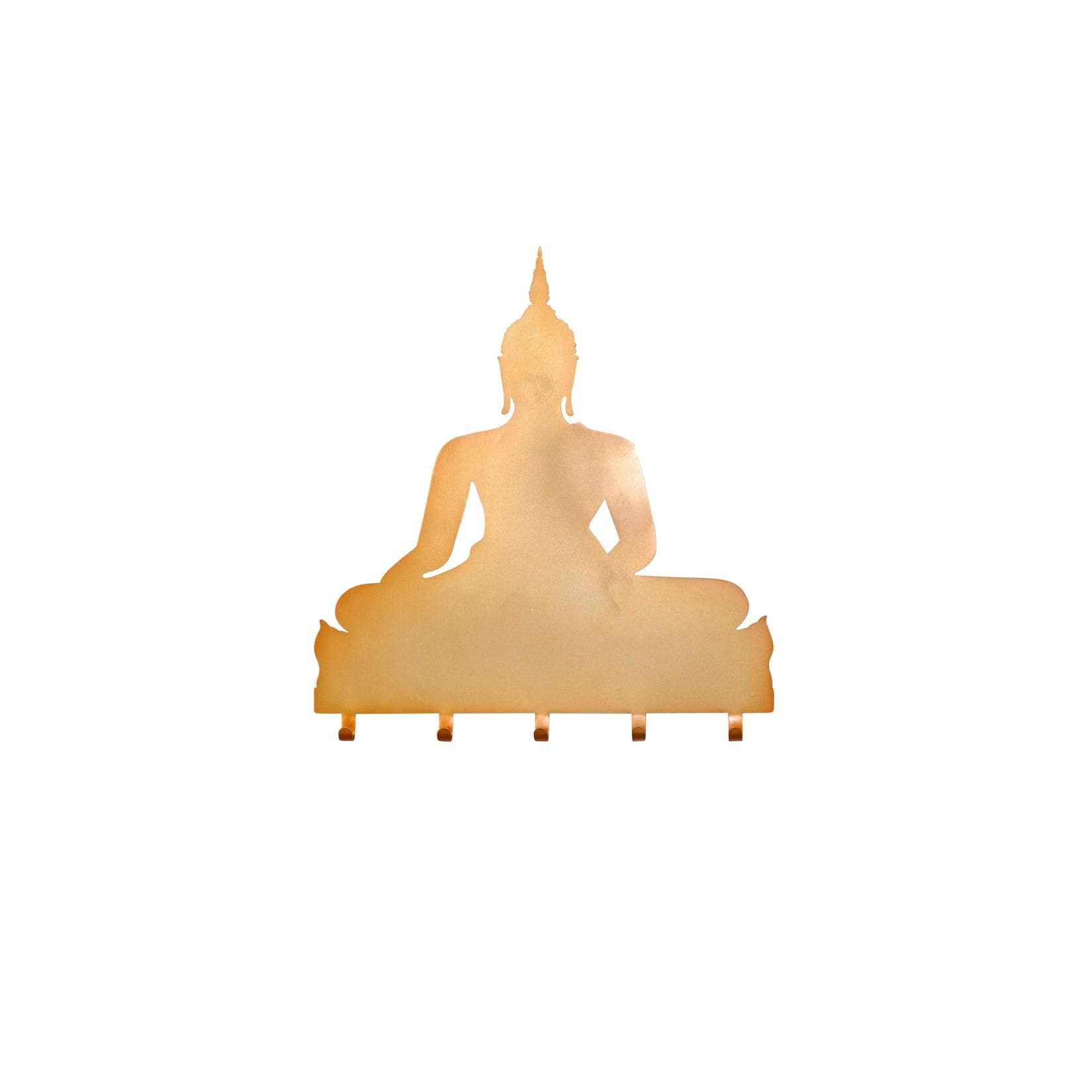 HOFMANN LIVING AND MORE Hakenleiste Buddha Gold Metall Wandmontage