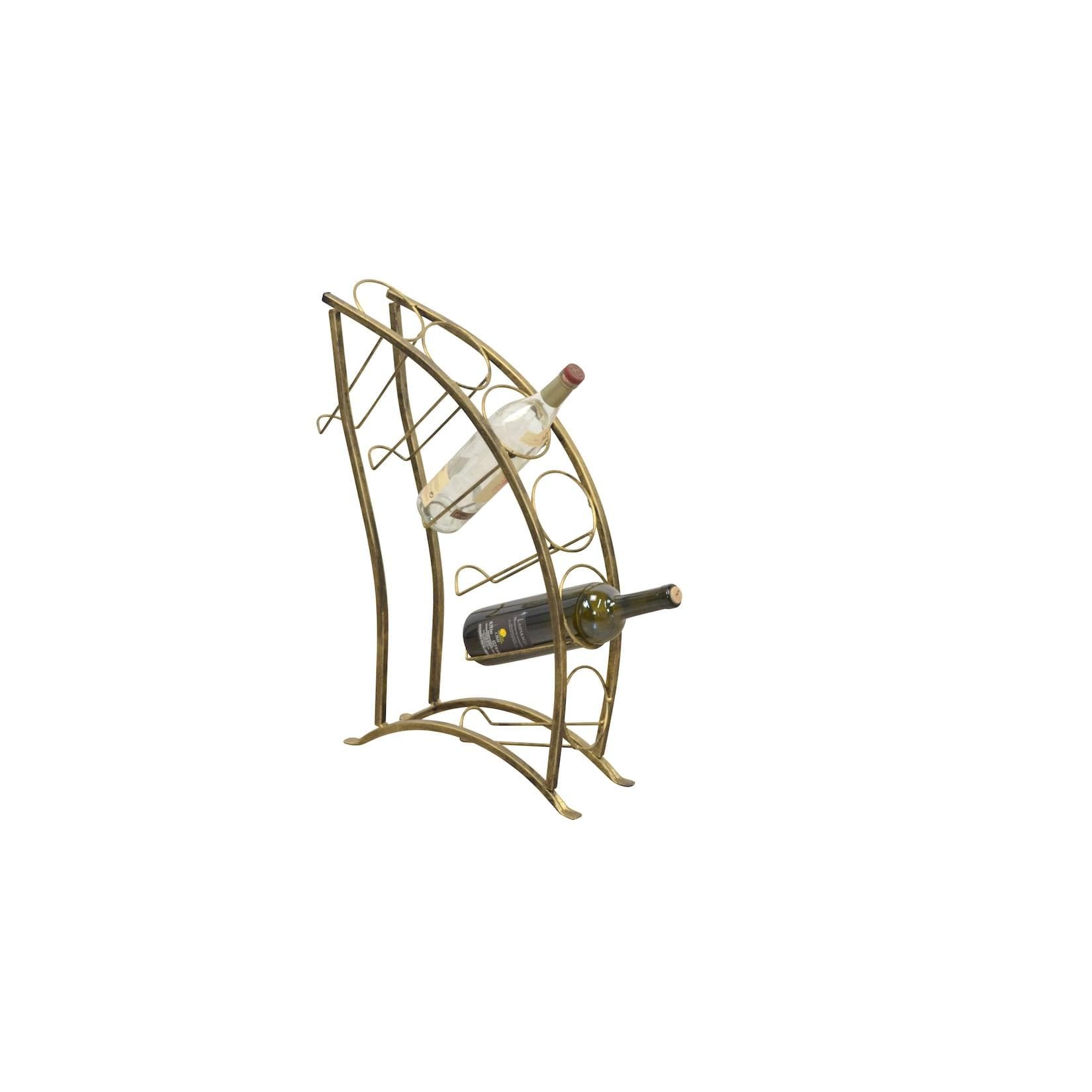 HOFMANN LIVING AND MORE Weinflaschenhalter Gold Metall Montiert