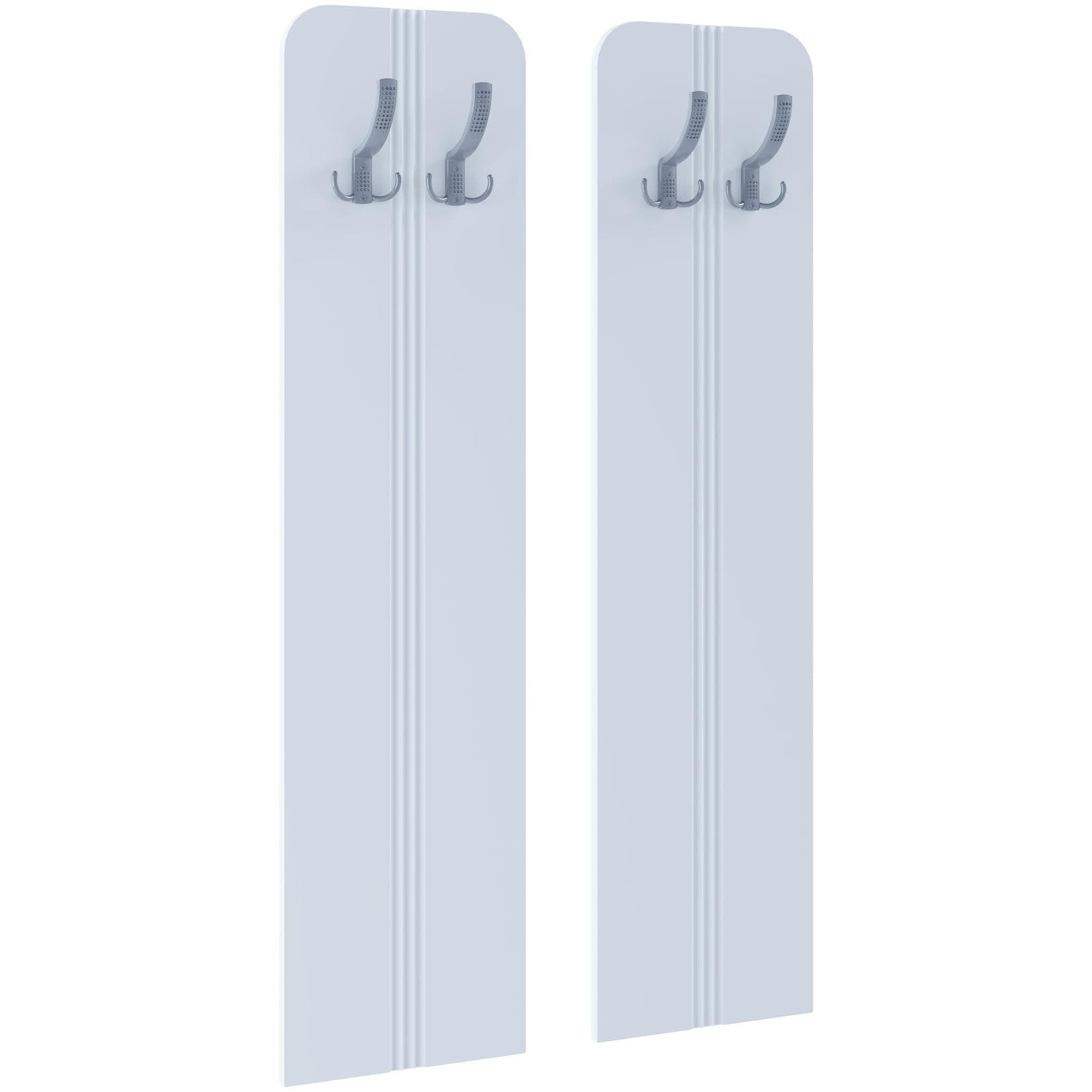 VCM Garderobenschrank Balia Weiß Wandmontage 2 Paneel
