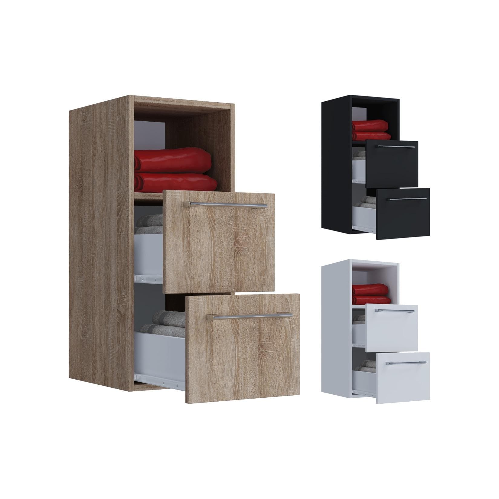 Holz-Badschrank: Modernes Design für viel Stauraum