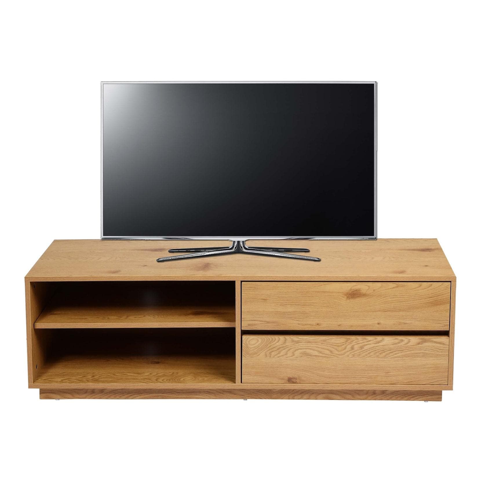 TV-Rack mit Schubladen und Ablagefächern - Kratzfeste Oberfläche
