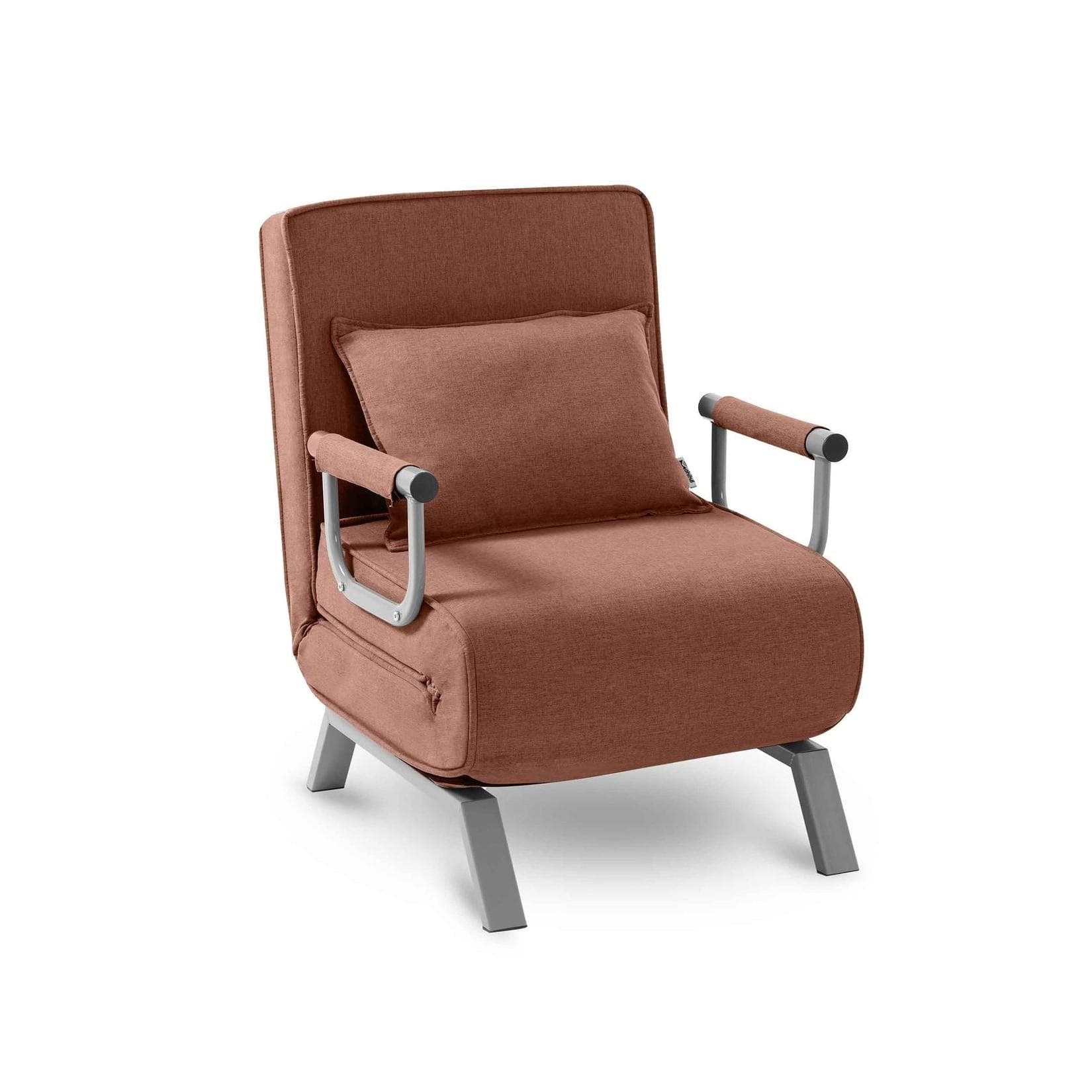 Makika Schlafsessel Schlafsofa Ted Klappbar Braun 3in1