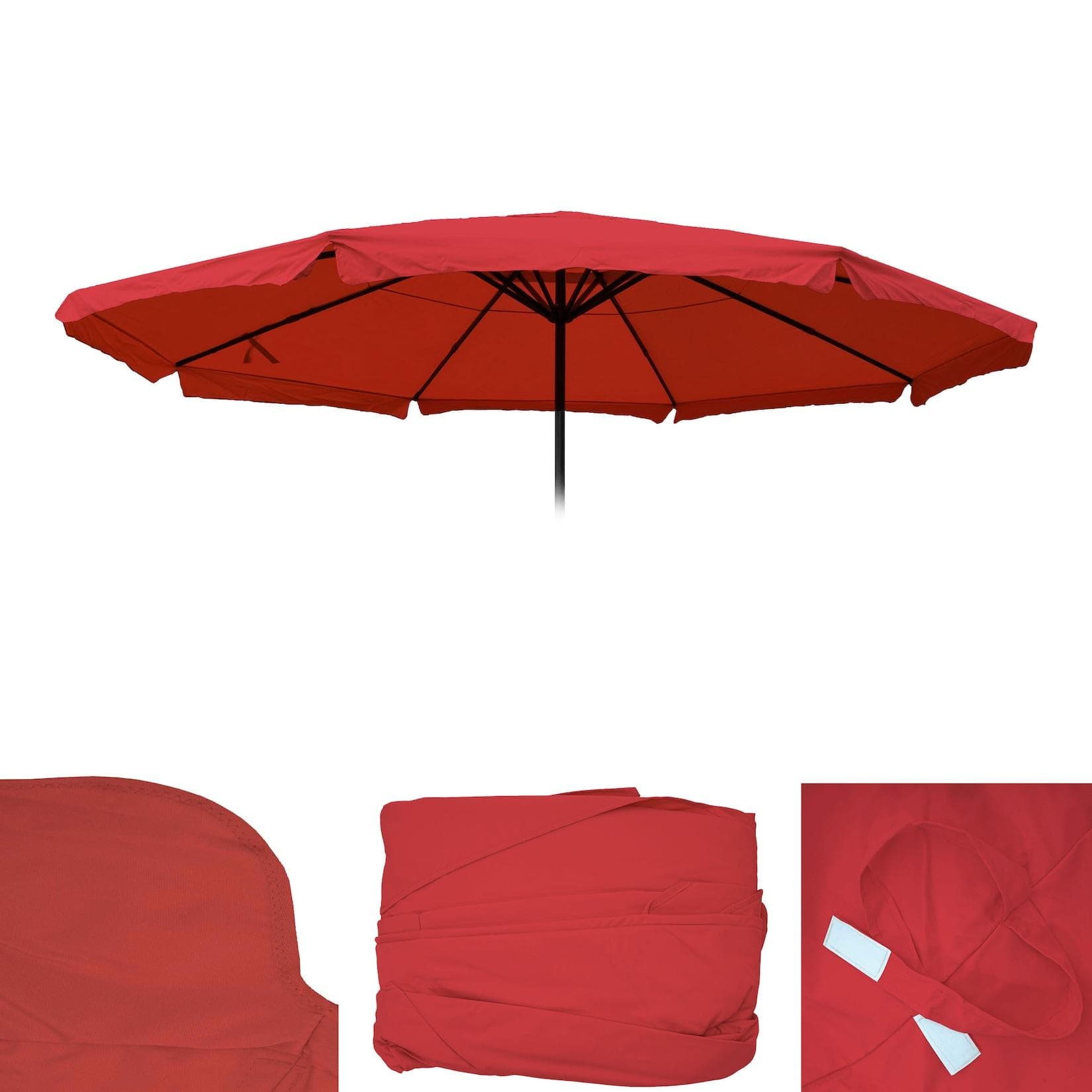 MCW Ersatz-Bezug Sonnenschirm Carpi Pro Bordeaux Polyester Ø 5m