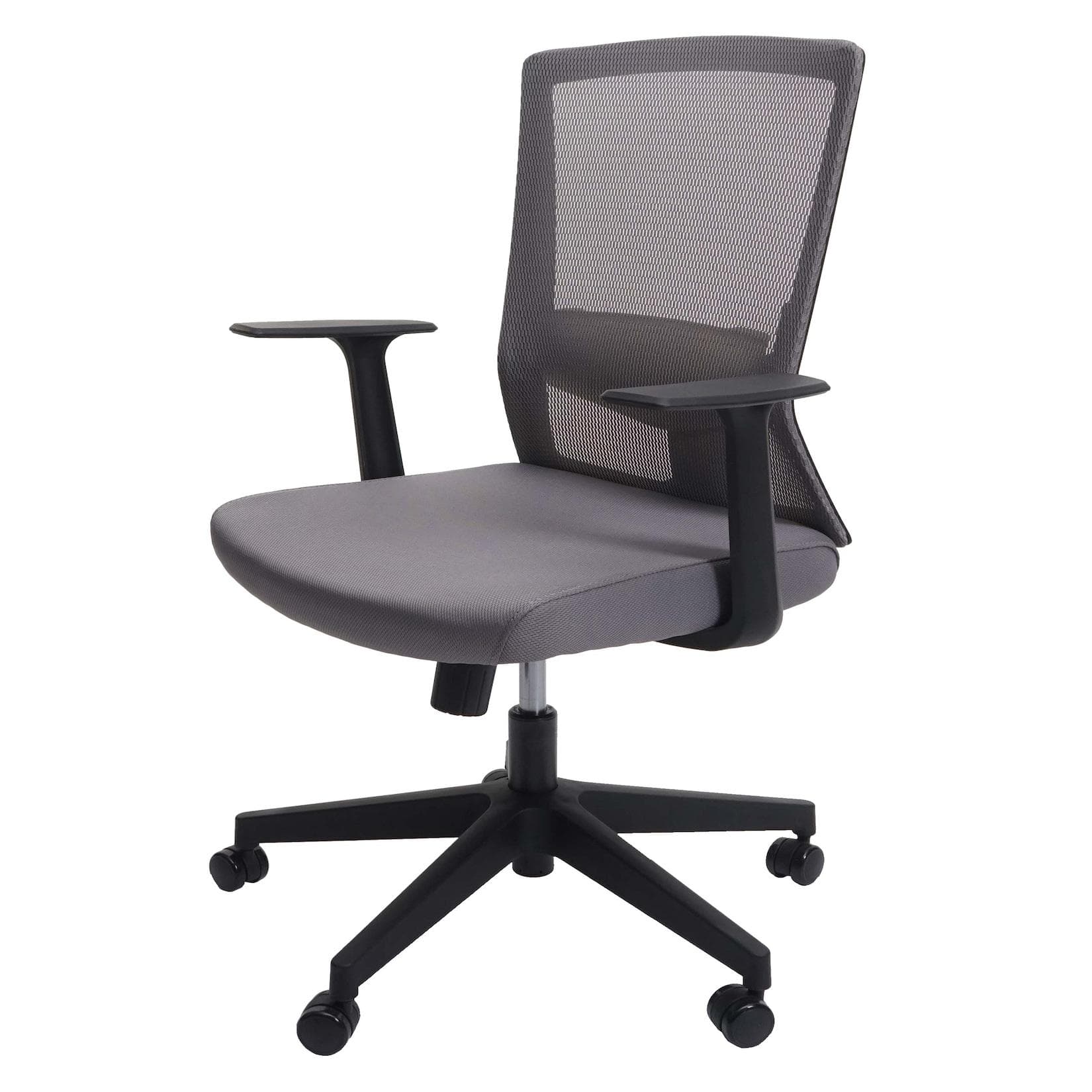 Bürostuhl MCW-J90 Schreibtischstuhl Ergonomische S-förmige Rückenlehne Verstellbare Taillenstütze Grau