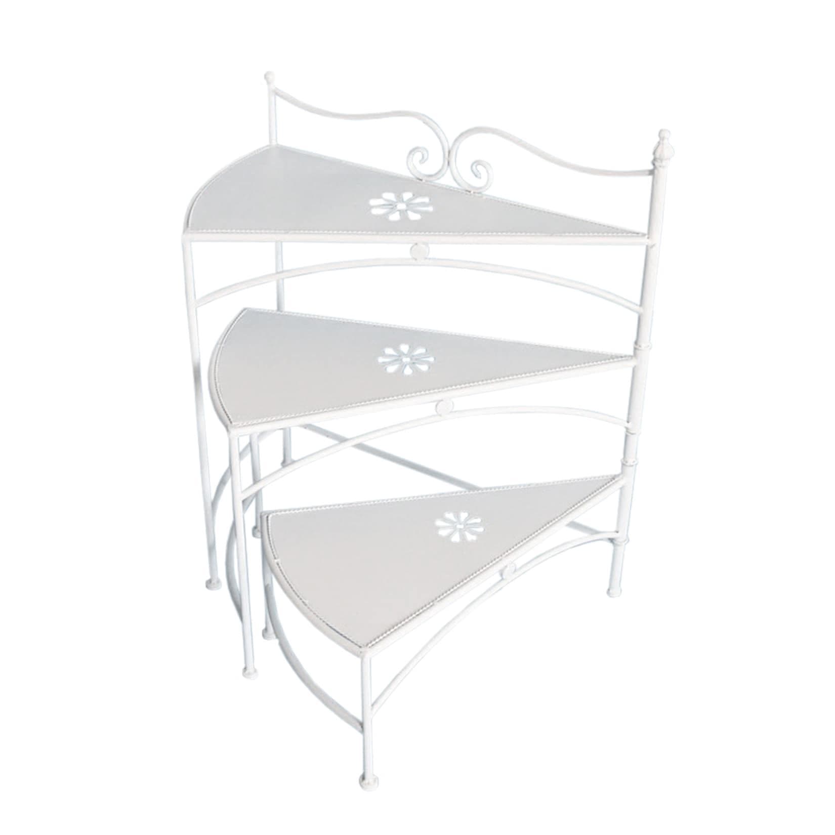 HTI-Living Blumentreppe Lani Vintage 3-Ebenen Pflanzentreppe