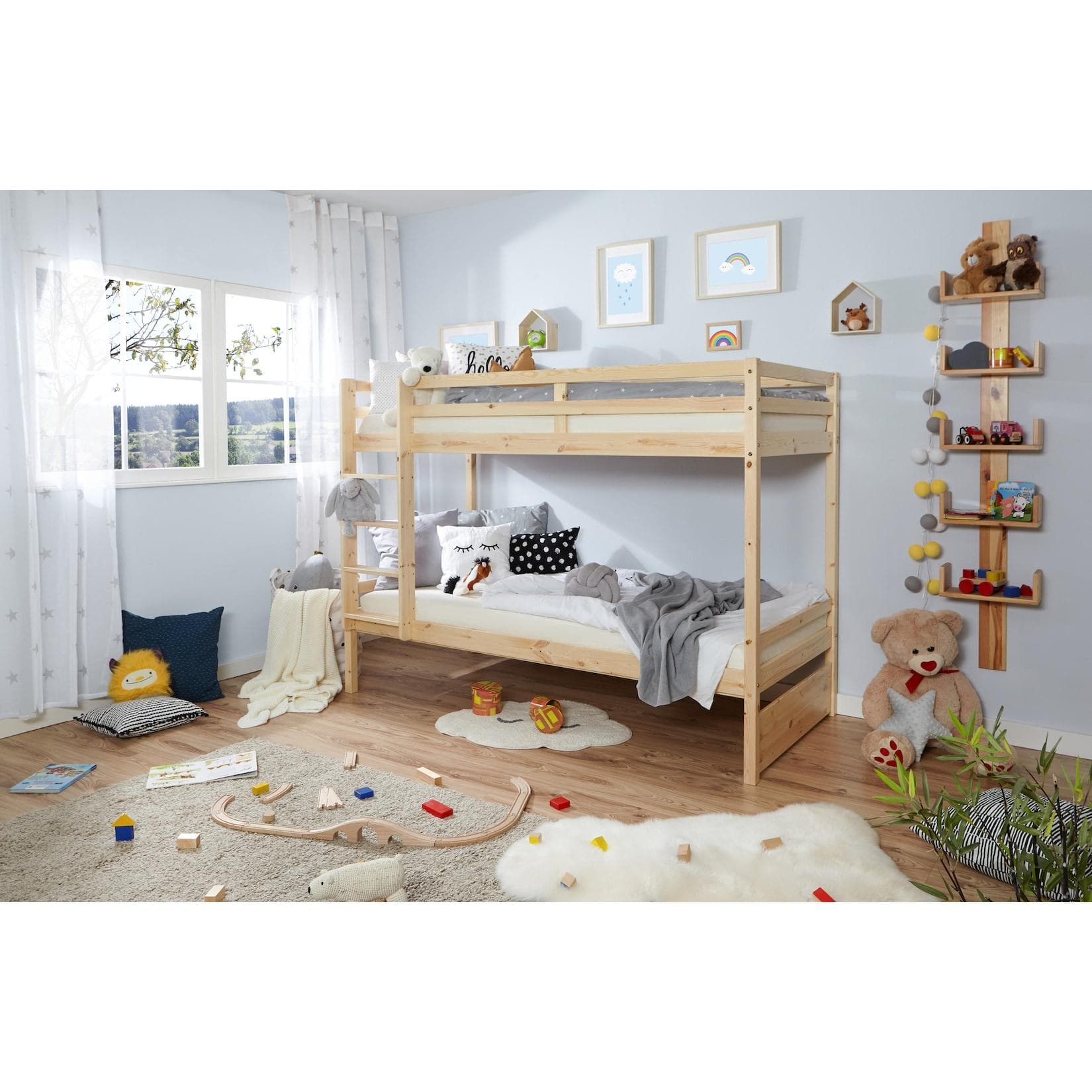 Kiefer Etagenbett in Natur