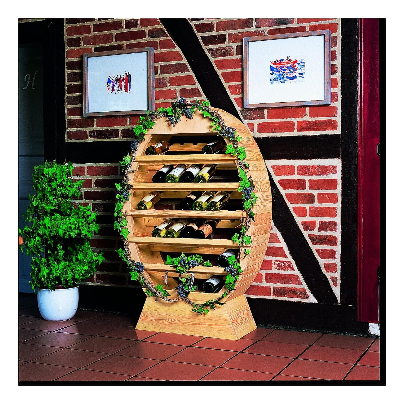 Promadino Weinregal "Winzertraum" groß für 36 Flaschen