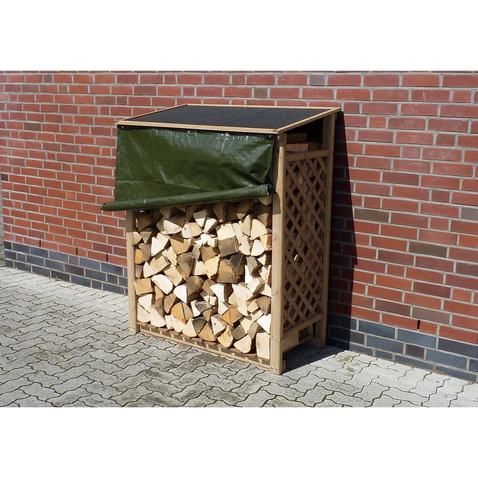 Kaminholzregal aus Kiefernholz