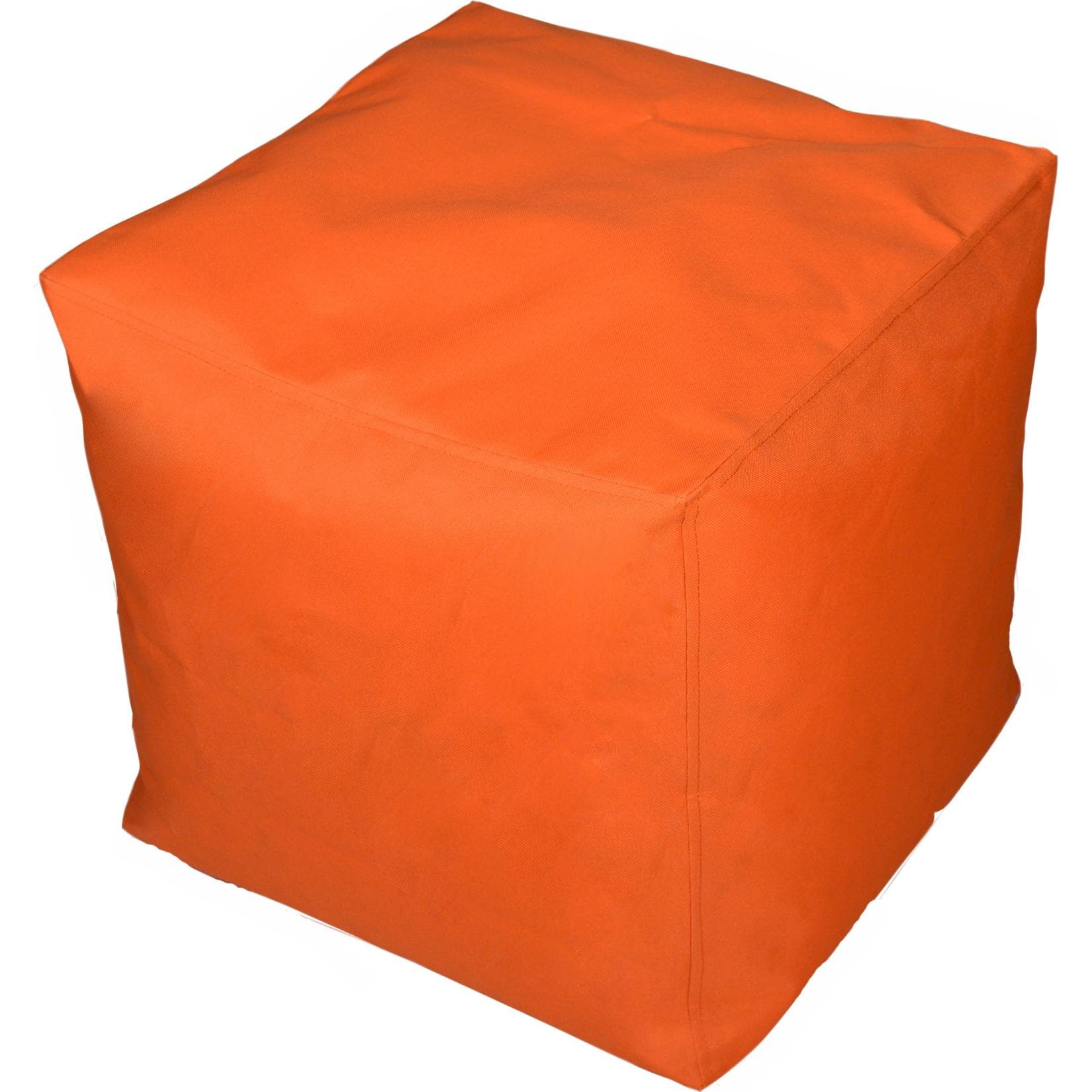 KINZLER Hocker Eckig Orange Outdoorfähig