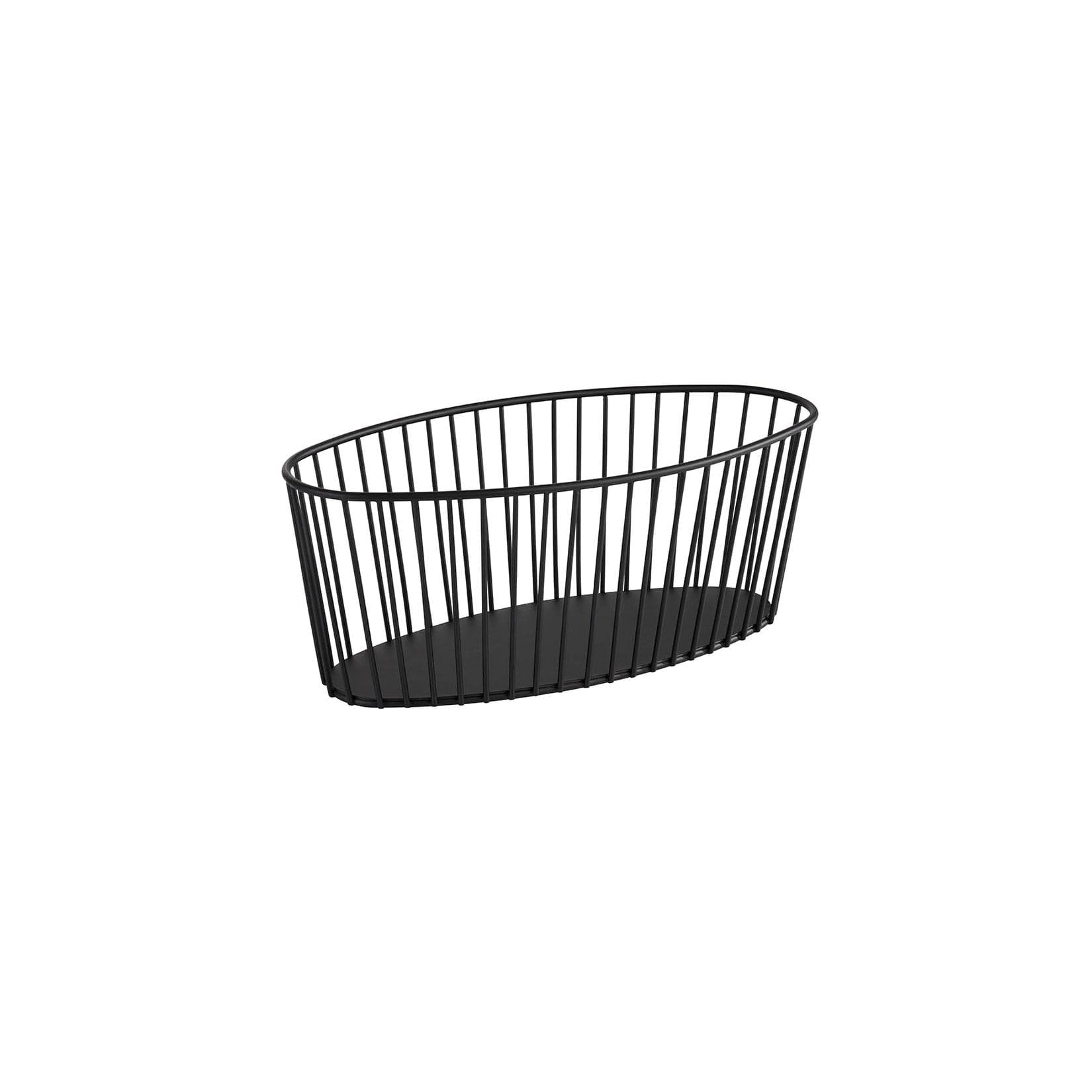 Marktkauf Korb -URBAN- Schwarz Oval Metallkorb