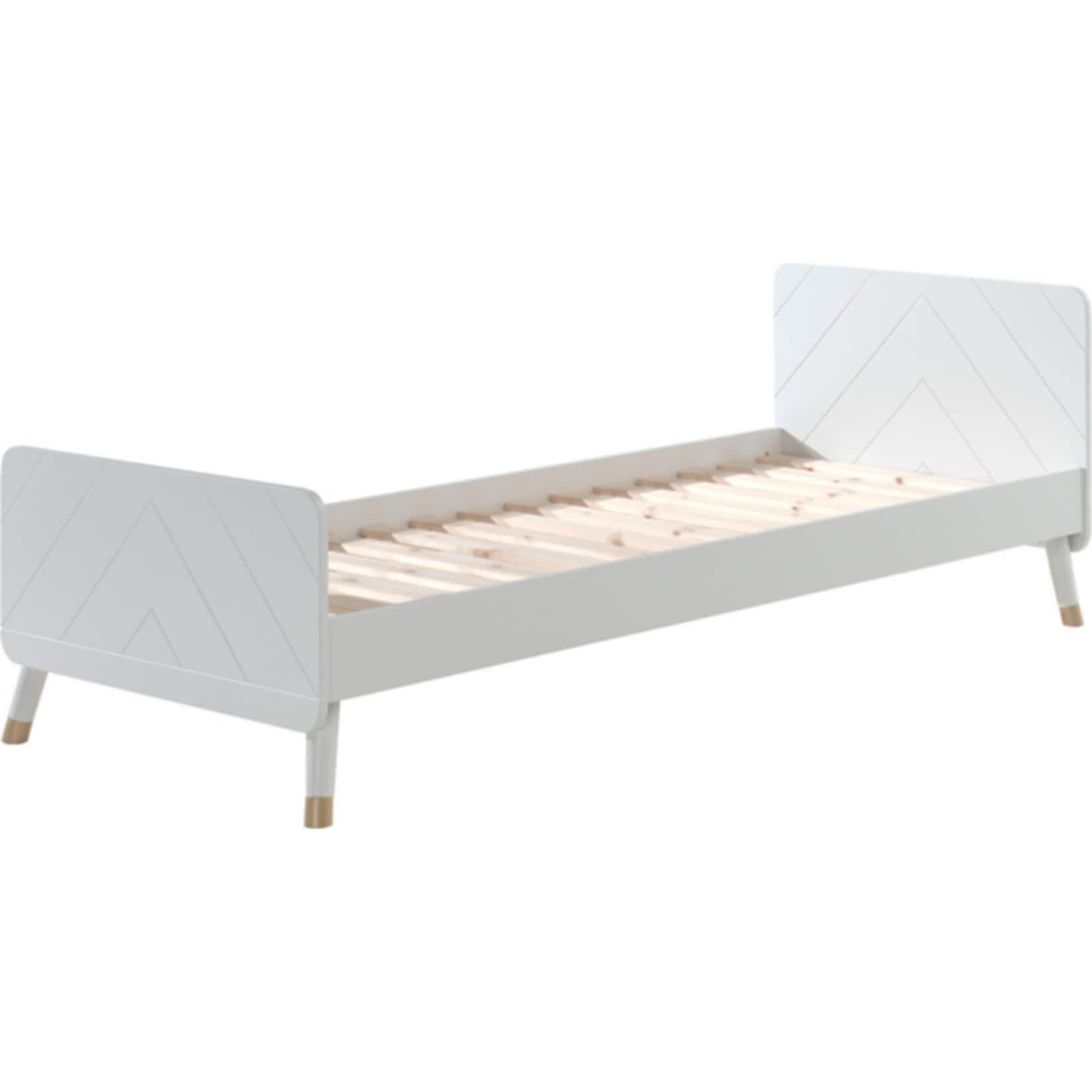 VIPACK Billy Jugendbett Einzelbett 90x200 Weiß mit Lattenrost