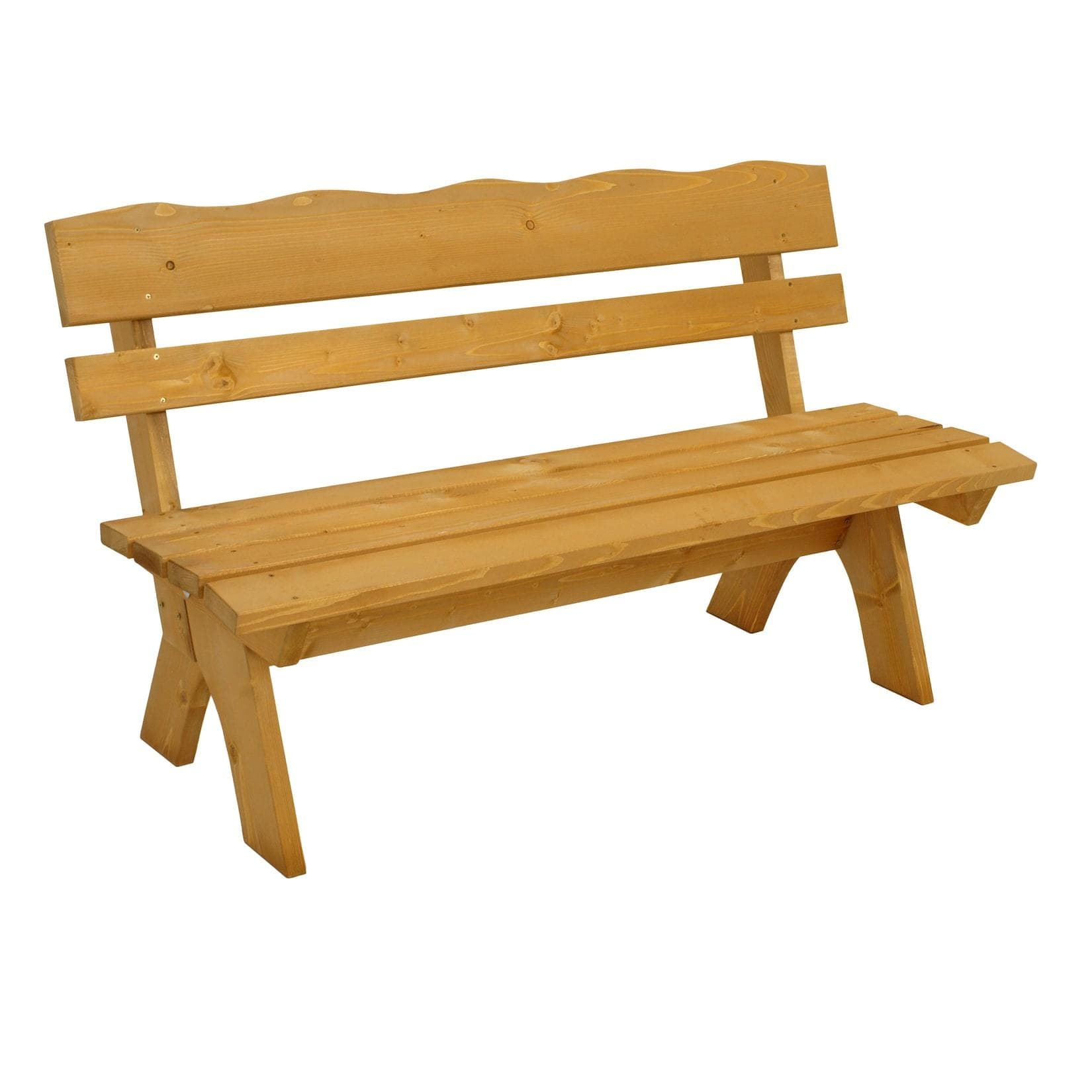 DEGAMO Gartenbank 3-sitzer FREITAL Kiefer massiv hell lackiert