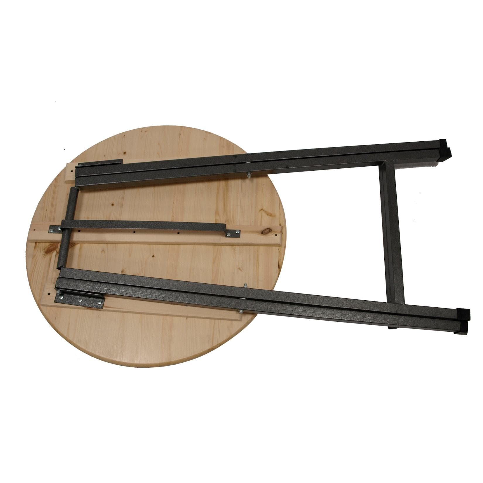 DEGAMO Stehtisch ZÜRICH 78cm klappbar Metall + Holz lackiert