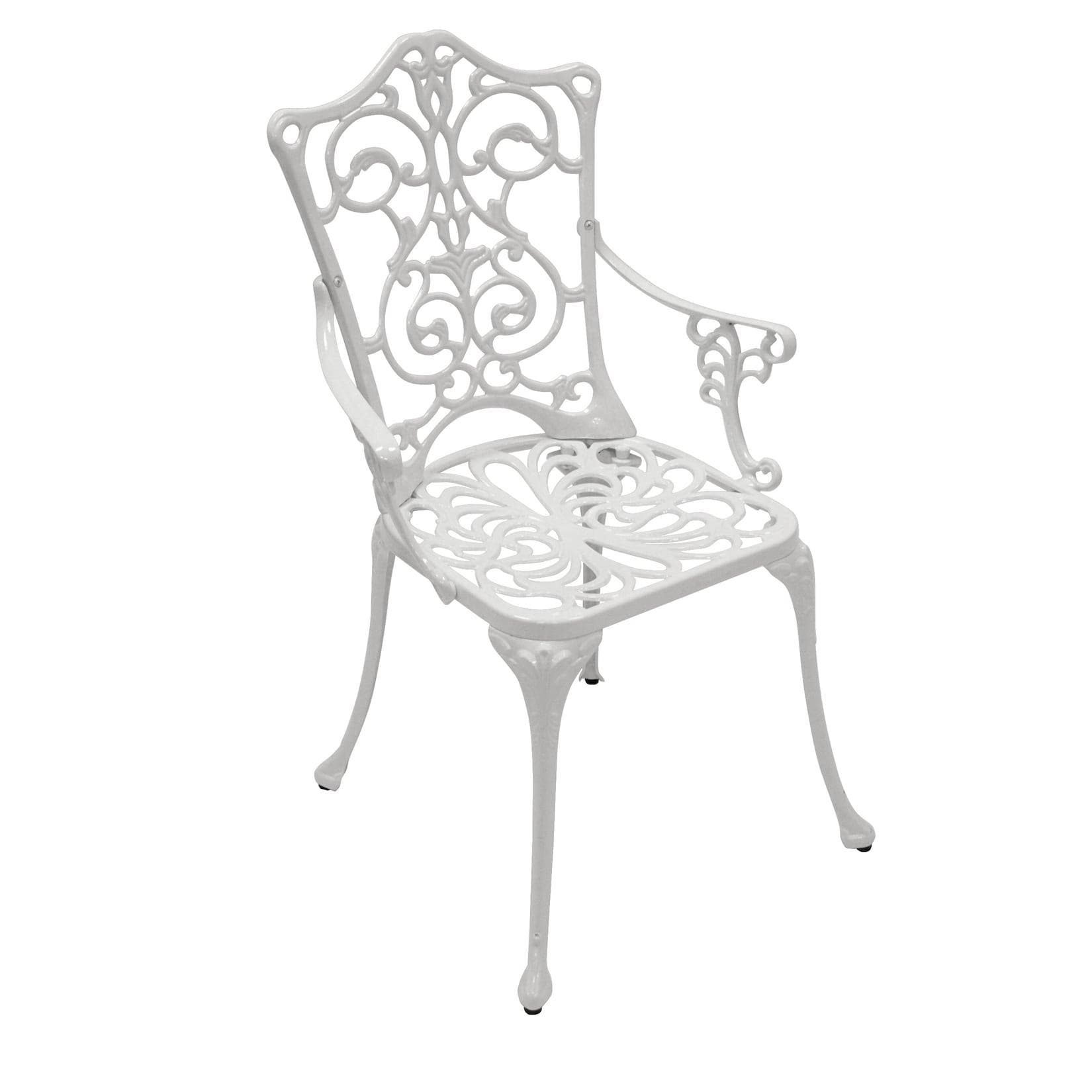 DEGAMO Sessel Jugendstil Aluguss Weiss