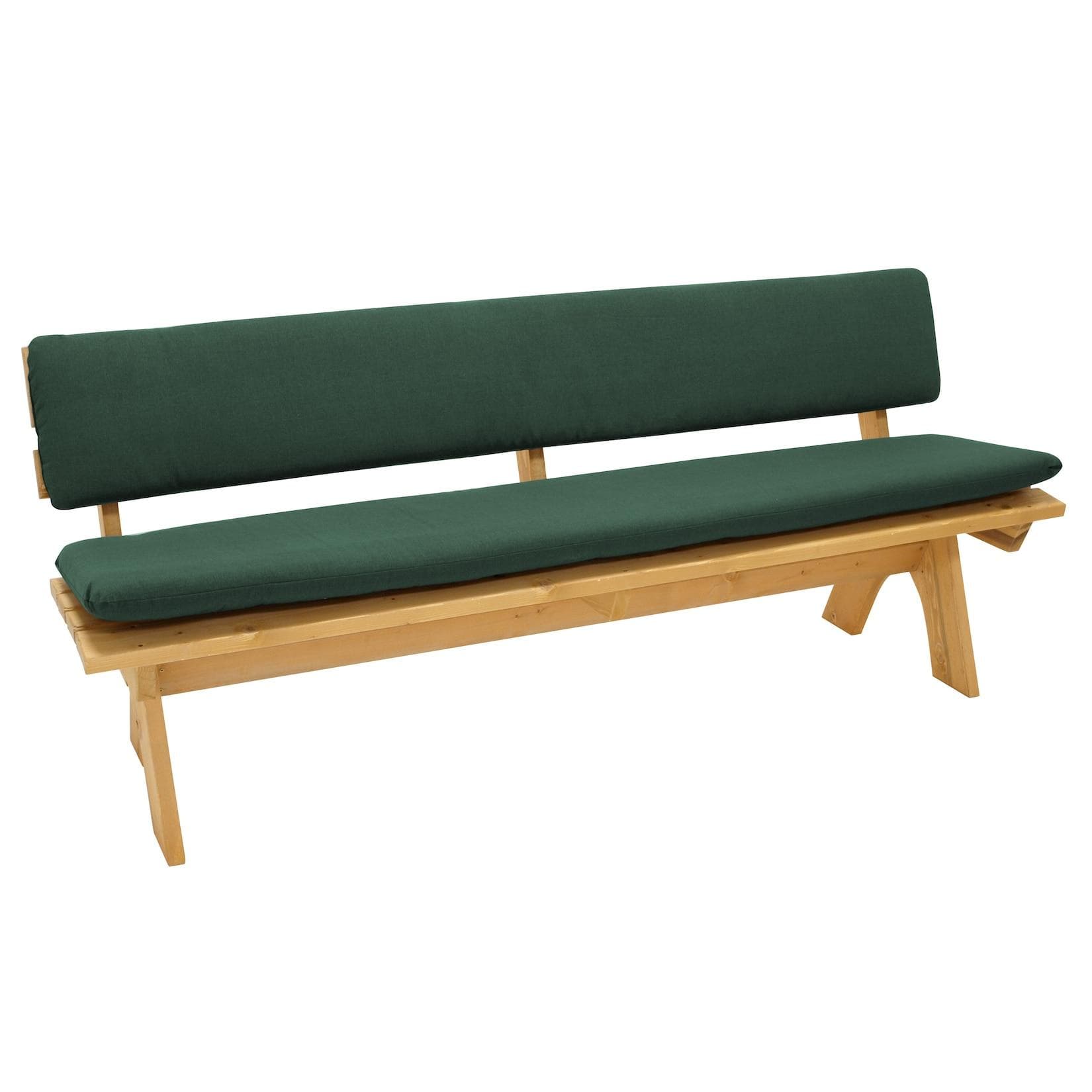 DEGAMO Gartenbankauflage DALLAS 4-Sitzer Dunkelgrün 2-teilig