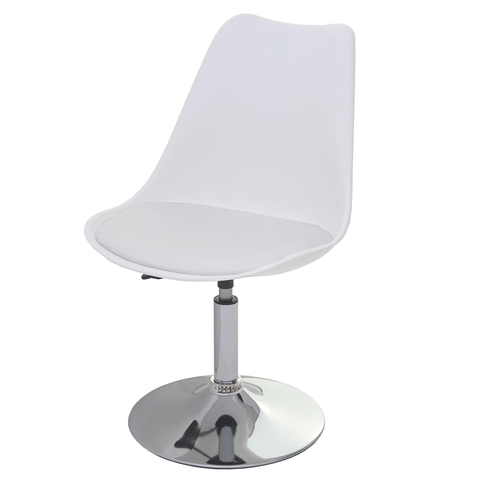 MCW Drehstuhl Vaasa T501 Weiß Kunstleder Höhenverstellbar