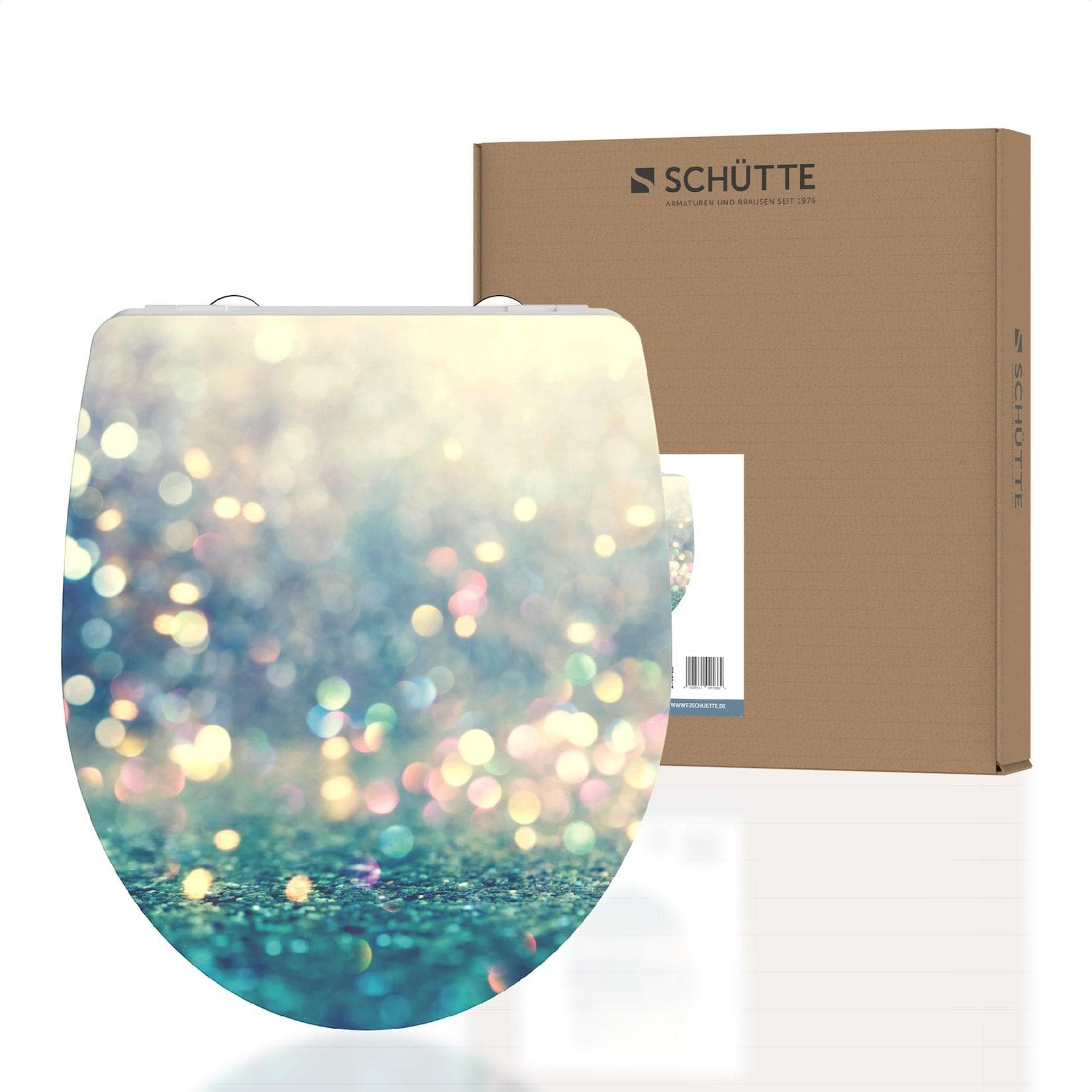 Schütte WC-Sitz Magic Light Duroplast Bunt mit Absenkautomatik