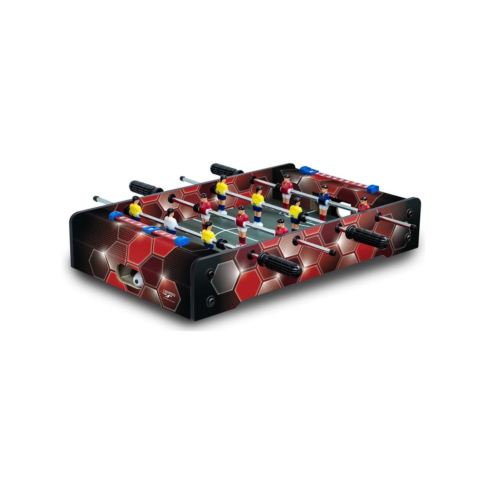Carromco Kicker Bierkasten Rote Waben Tischfußball