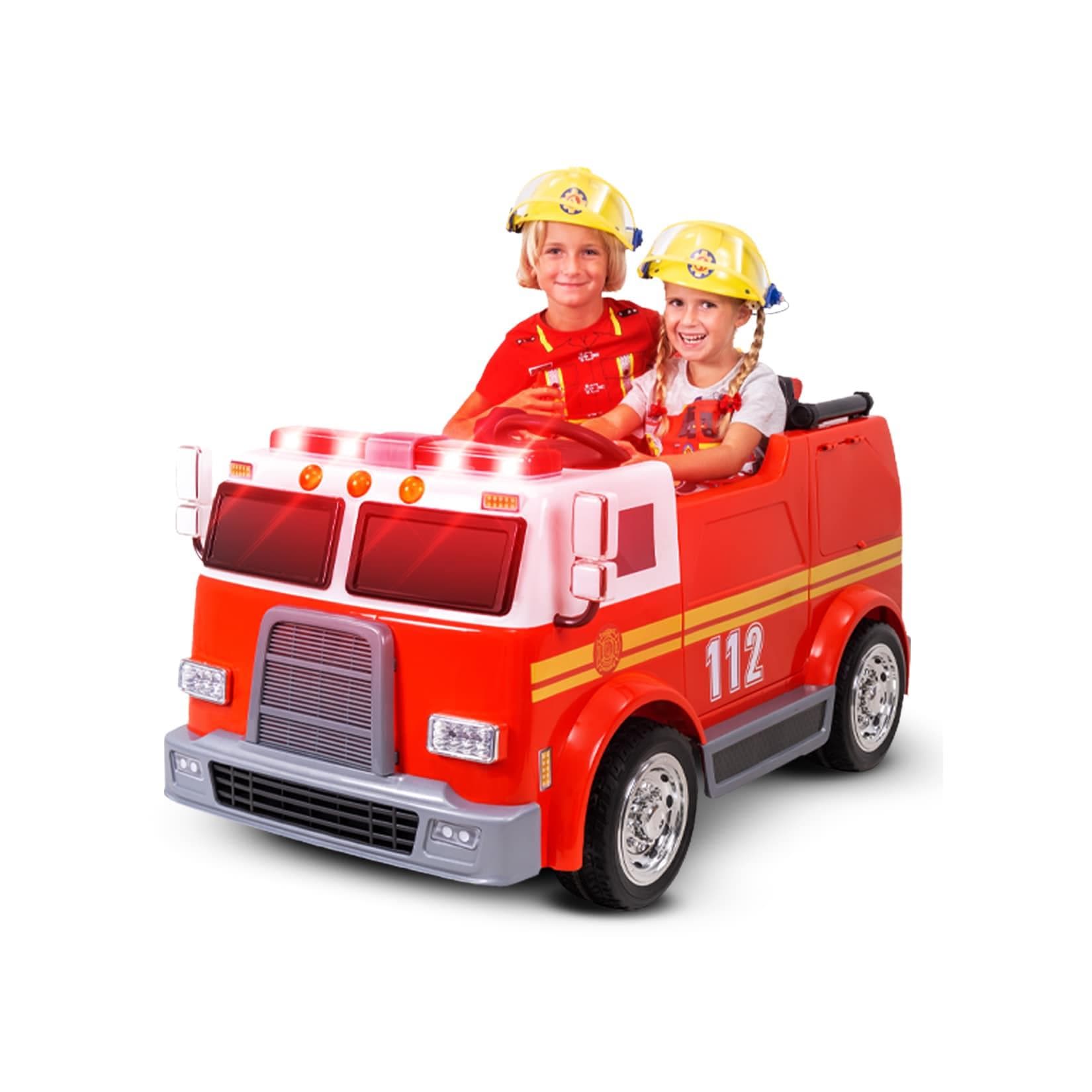 Actionbikes Motors Kinder-Elektro-Feuerwehrauto LL911 2-Sitzer mit Fernbedienung