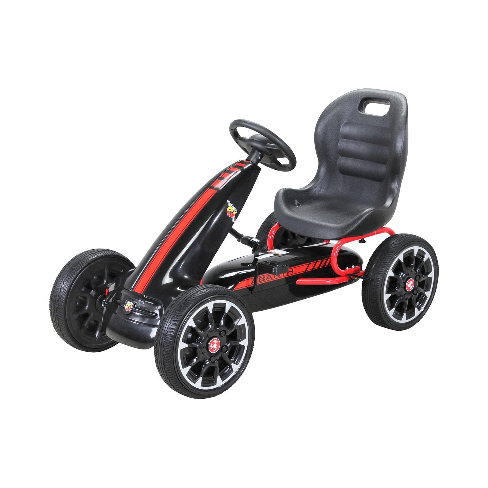 Kinder Pedal Go Kart Abarth FS595 Lizenziert Schwarz