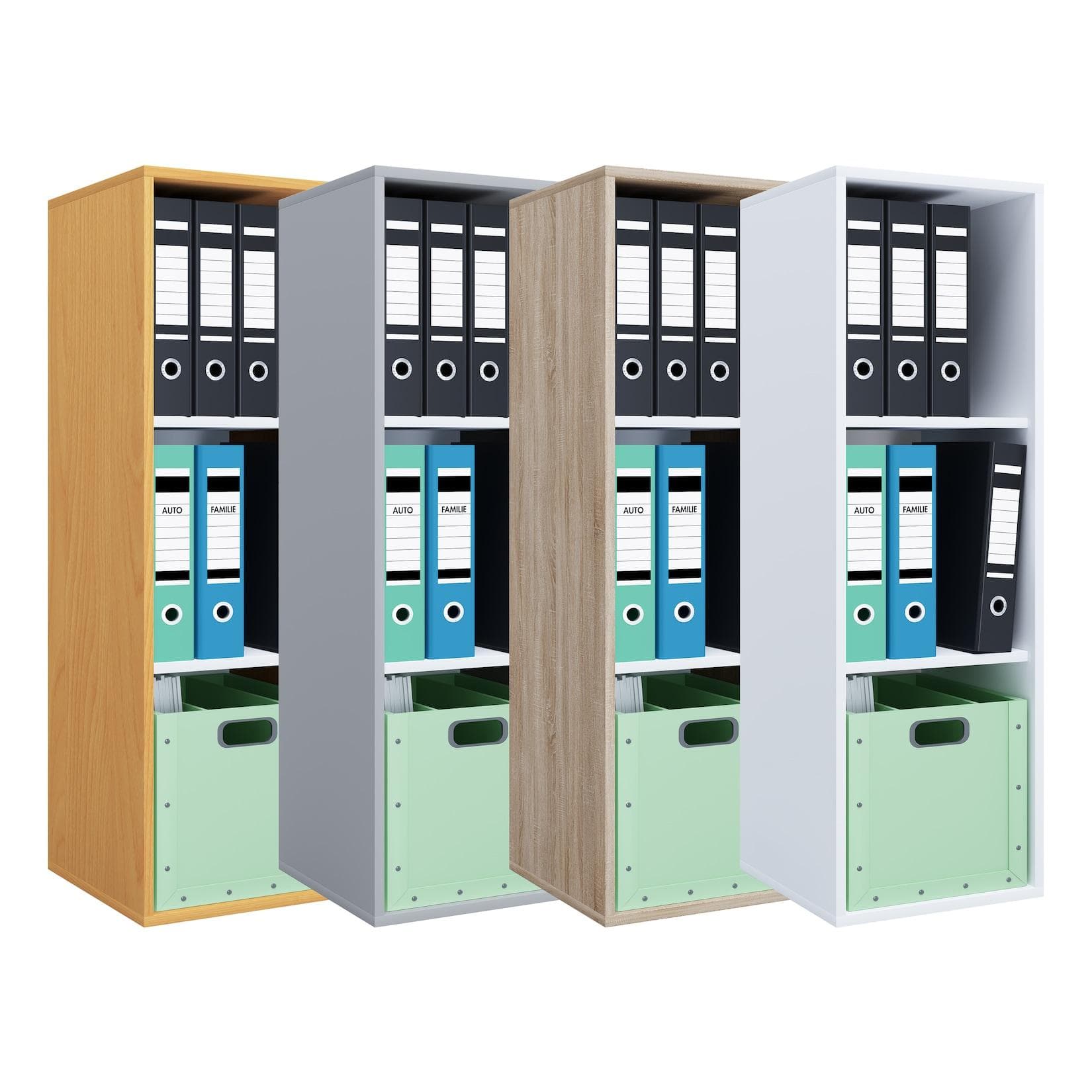 VCM Bücherregal Lona I 3f Braun Sonoma-Eiche