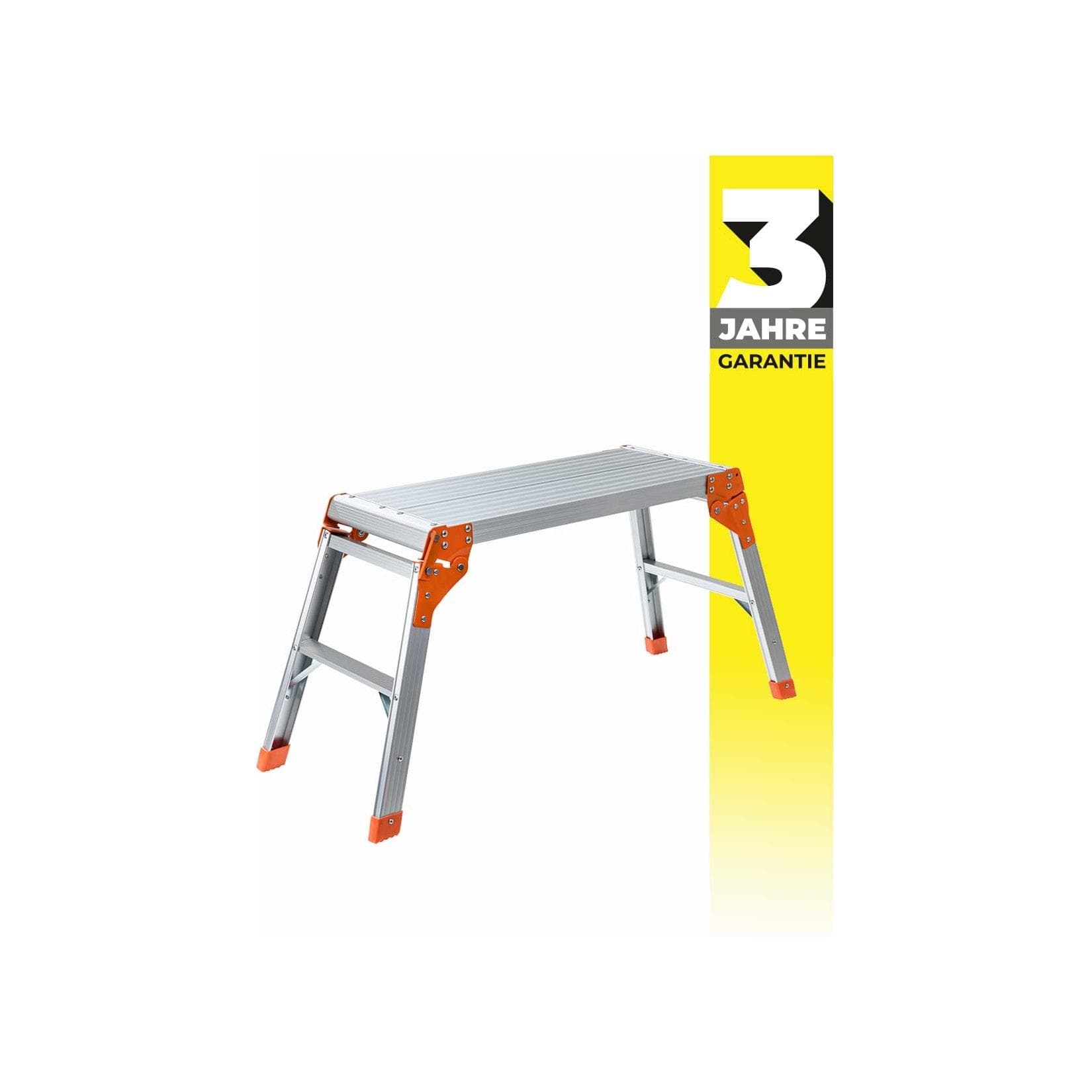 Craftfull Arbeitsplattform CF-107A Klappbar Aluminium 150 kg Silber/Orange