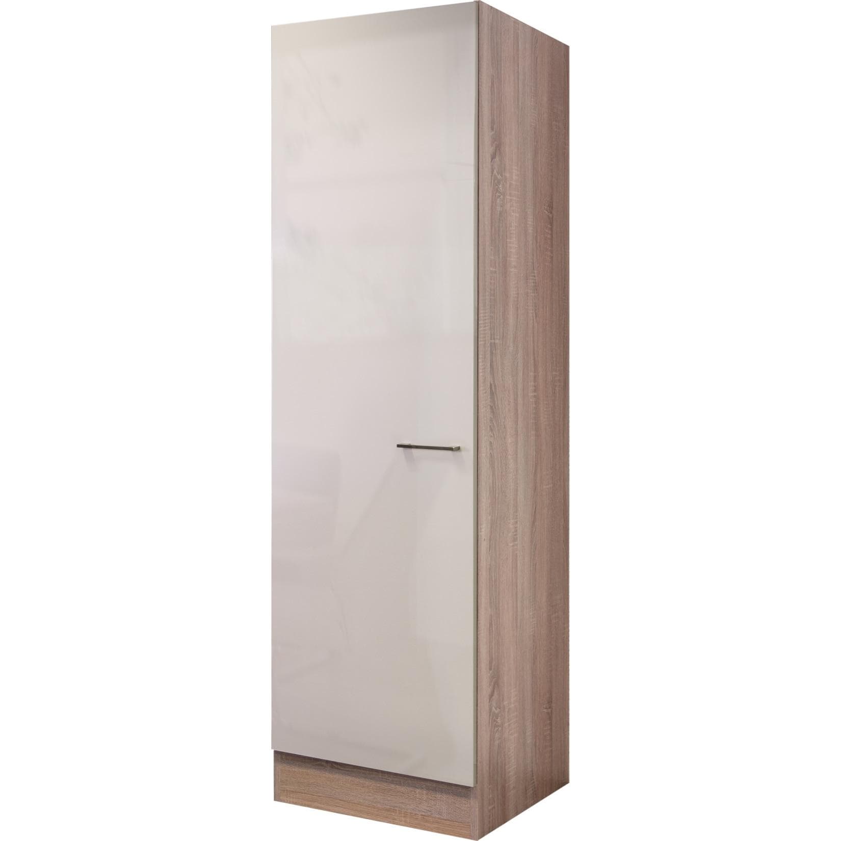 Flex-Well Seitenschrank Nepal 50cm Braun Weiss Holzwerkstoff