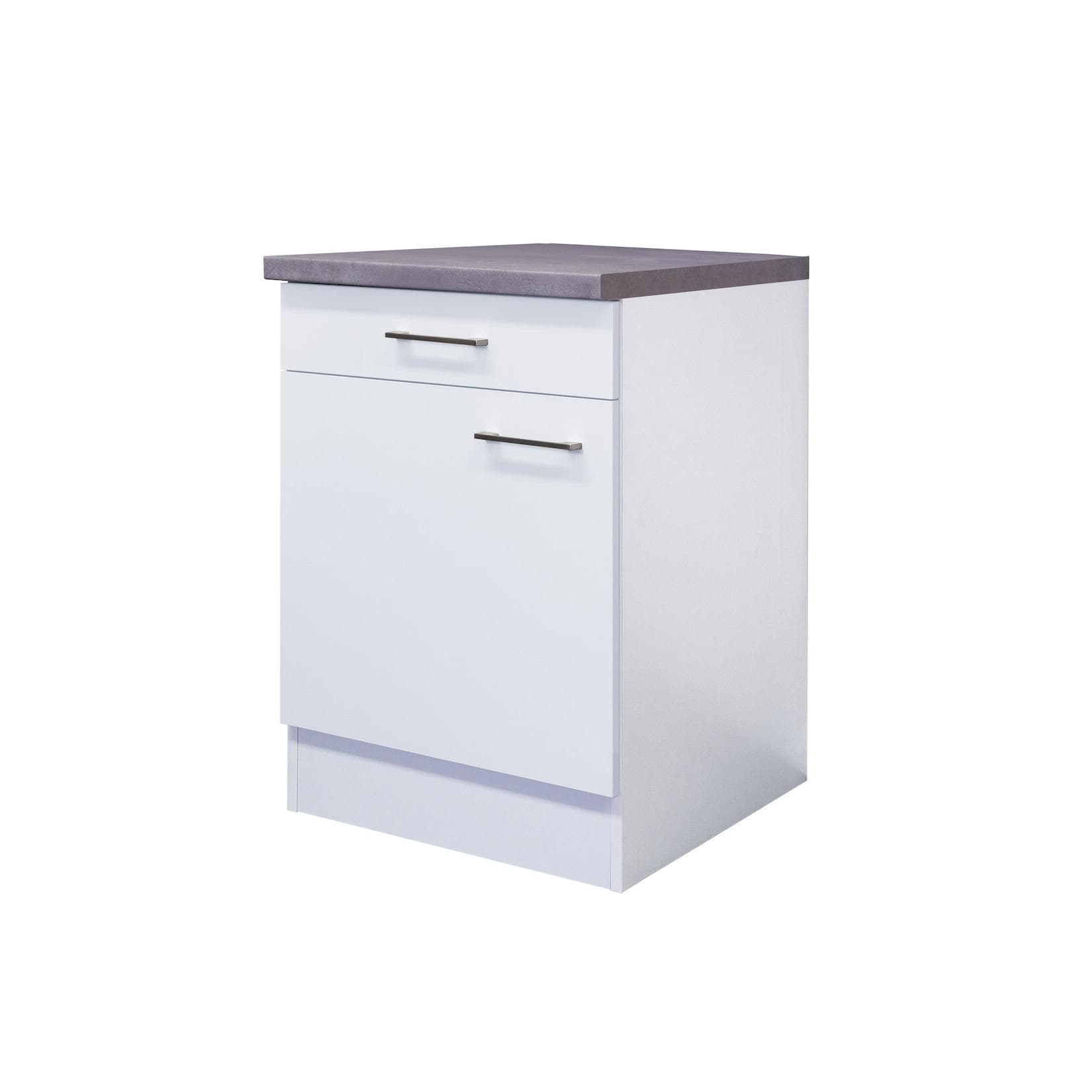 Flex-Well Unterschrank Kopenhagen Weiß mit Schubkasten und Tür