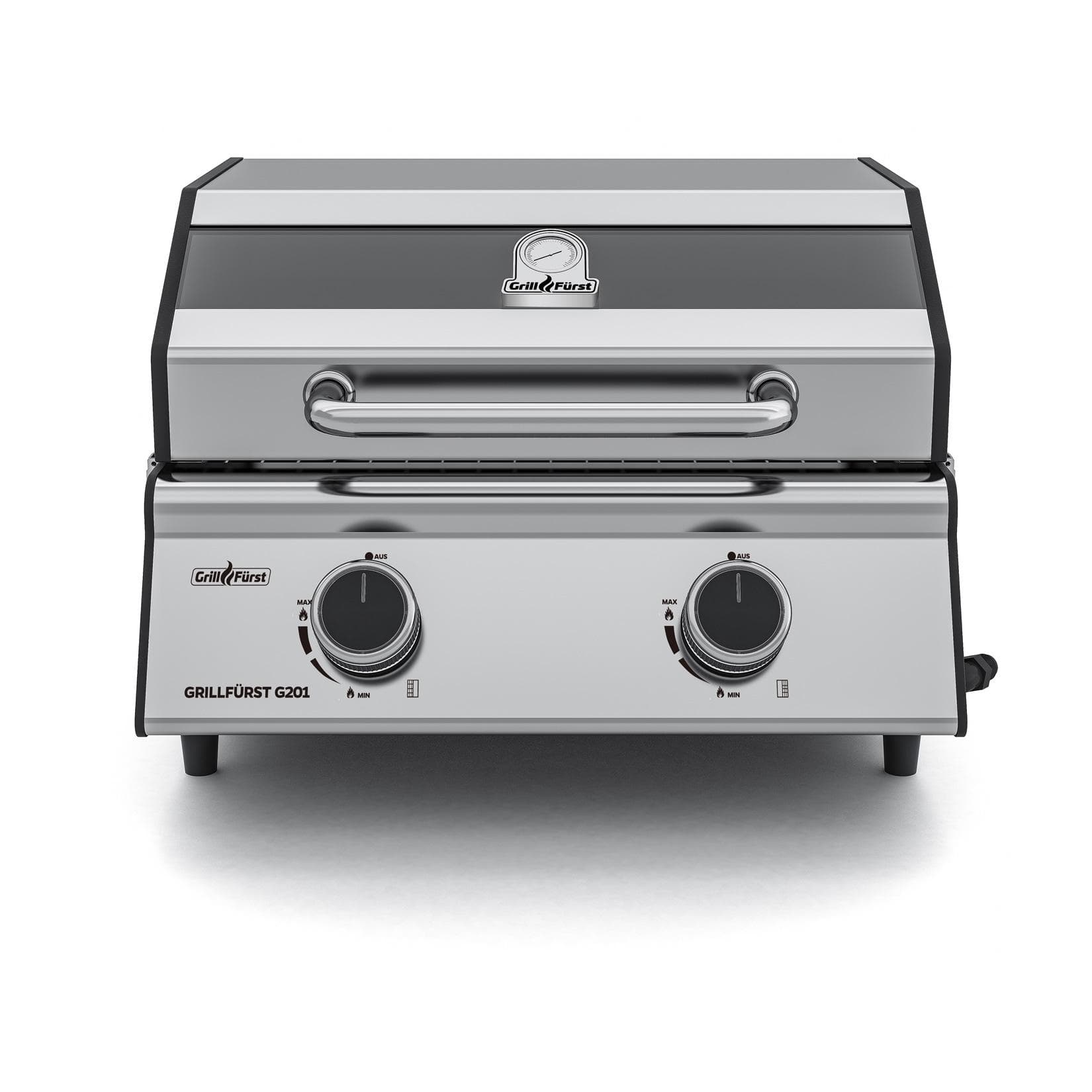 Grillfürst G201E 2-Brenner Gasgrill portabel Campinggrill Balkongrill 50mbar