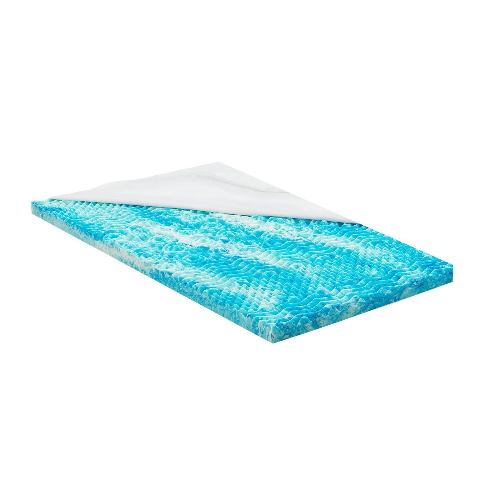 Juskys Orthopädischer Memoryschaum Topper 7 cm Weiß