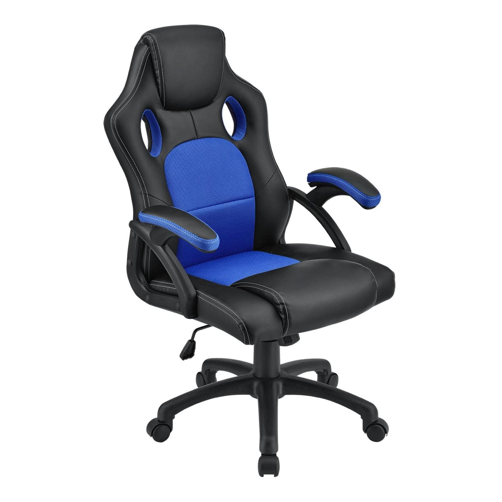 Juskys Racing Schreibtischstuhl Montreal Ergonomisch Blau