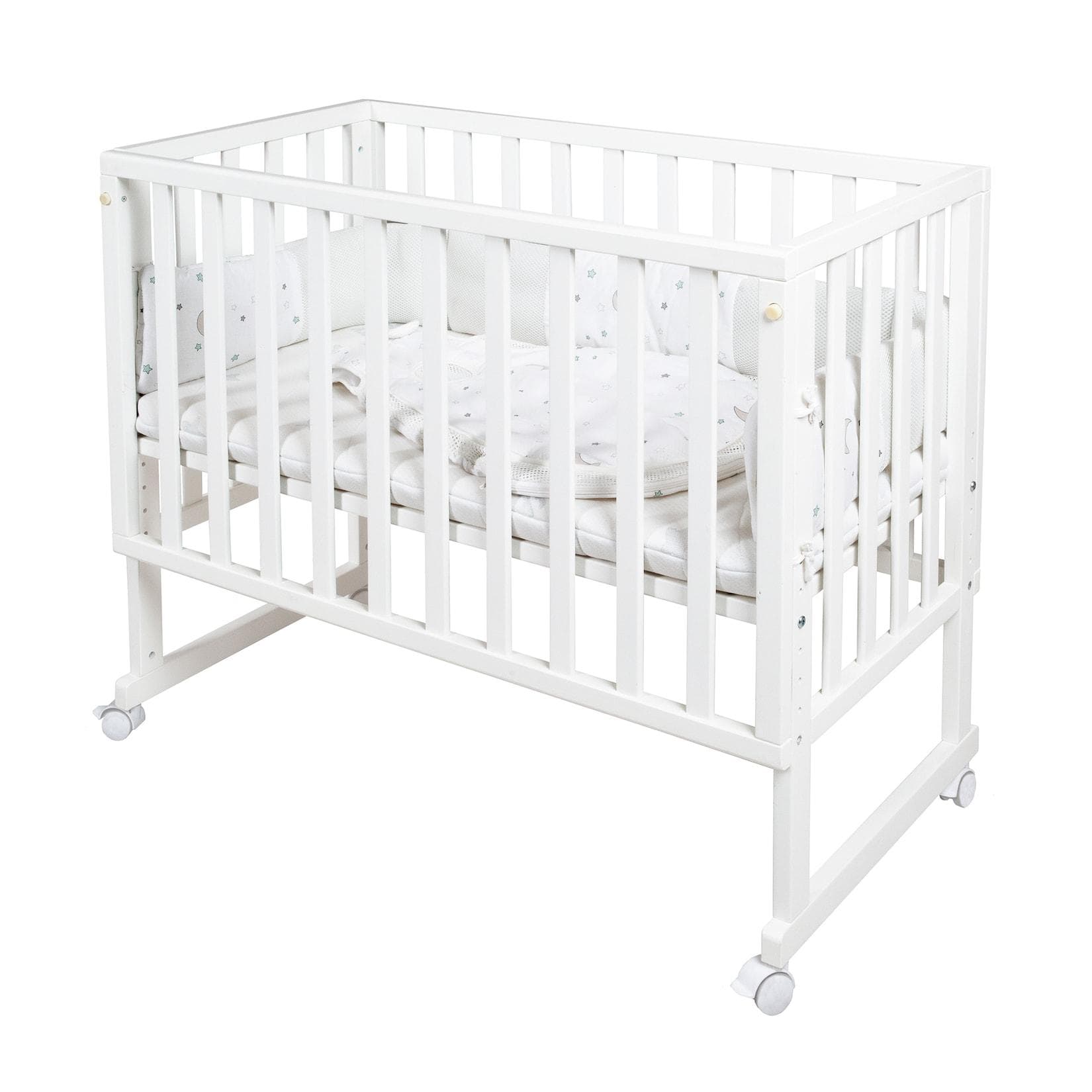 3-in-1 Babybett & Beistellbett - Sternenzauber Design