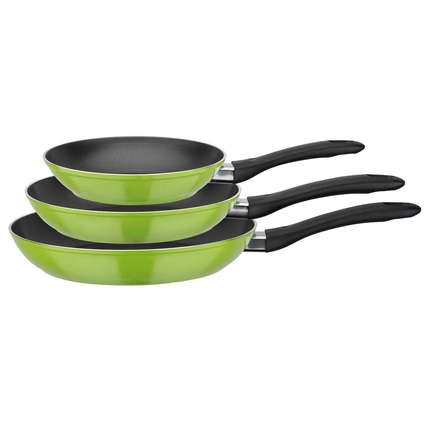 GSW Pfannen-Set Nova 3-tlg. Grün mit VITAFLON®EXTRA Antihaft-Versiegelung