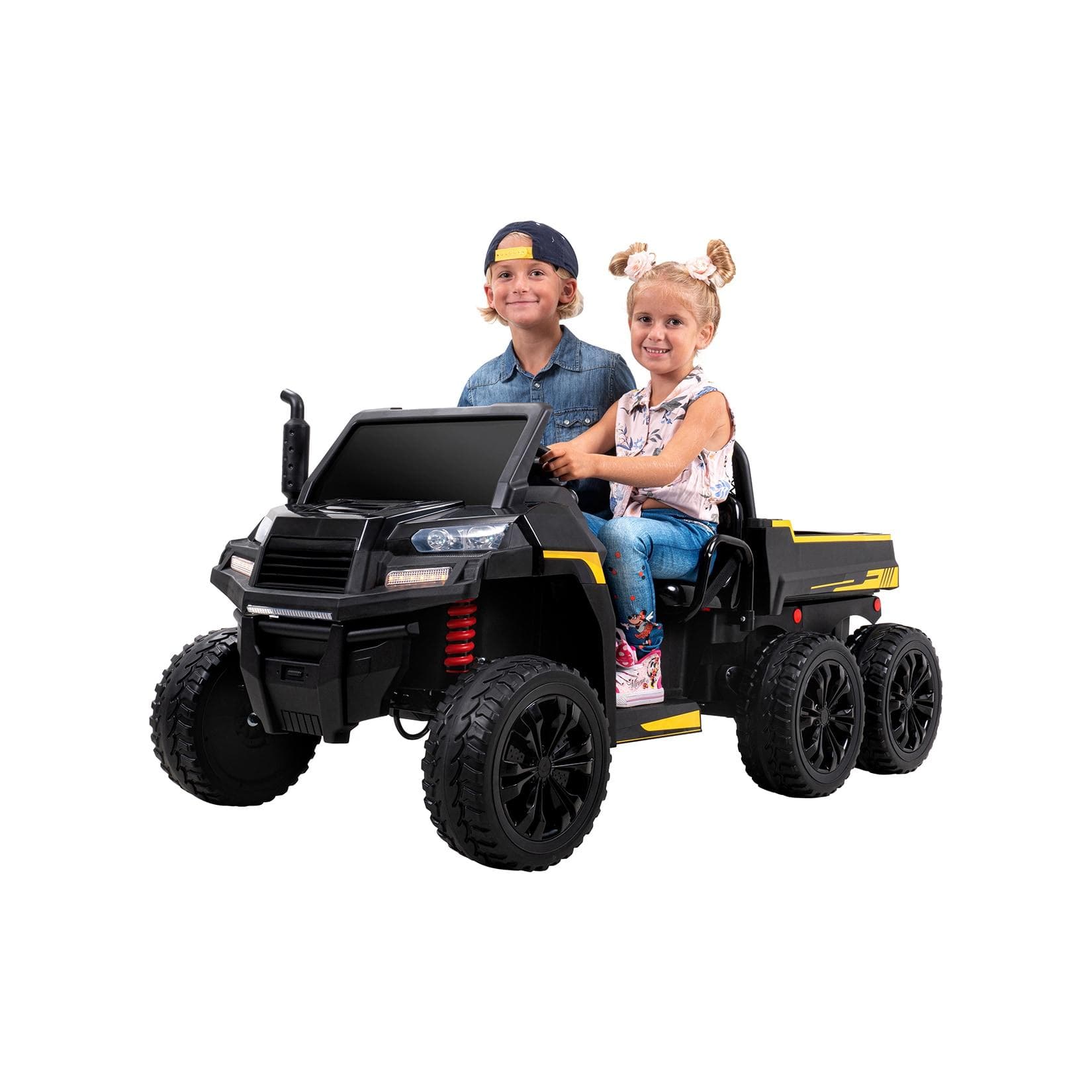 Actionbikes Motors UTV Kinder-Elektroauto A730 Schwarz 2-Sitzer