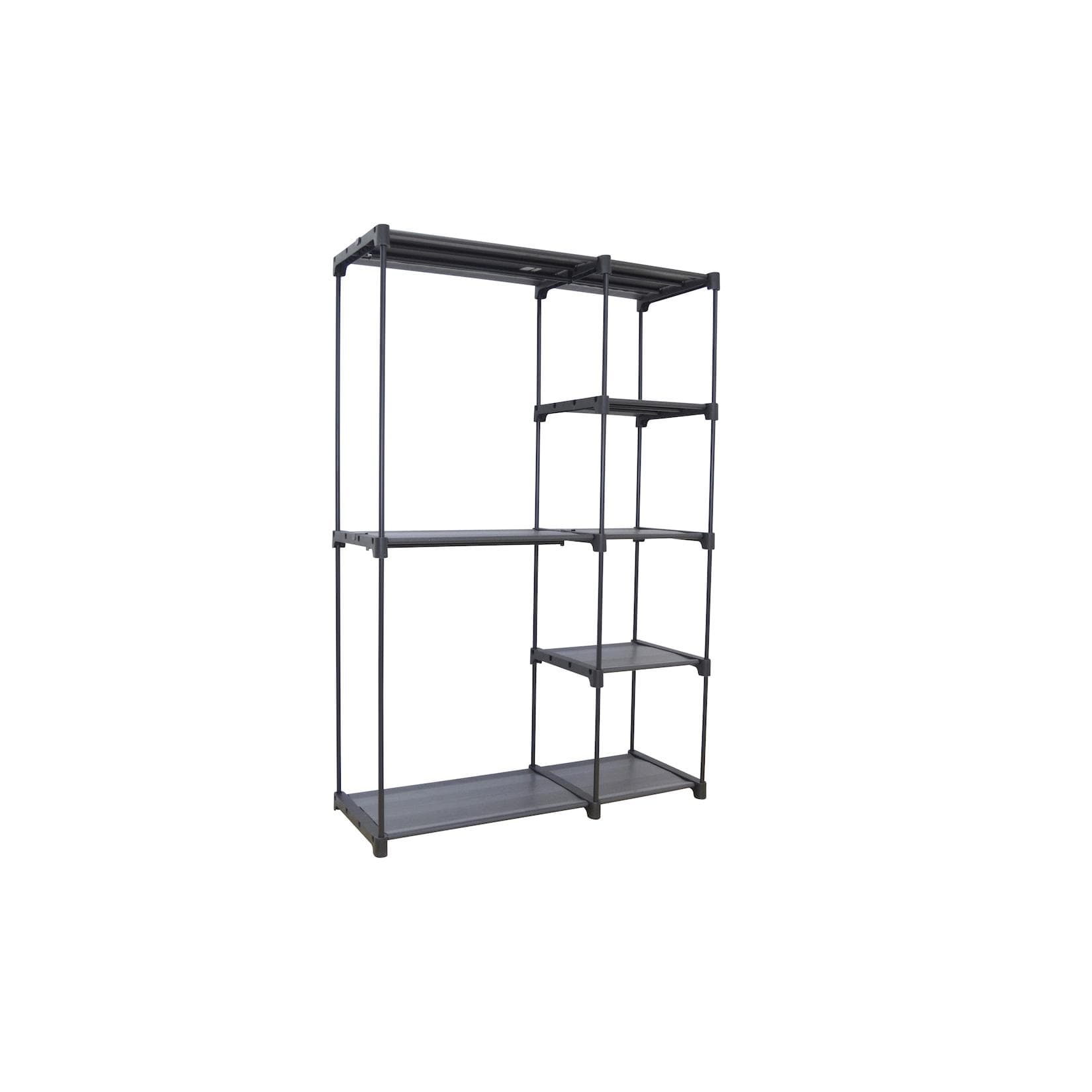 möbel direkt online Garderobe Sascha - Offener Kleiderschrank mit Stahlrohr