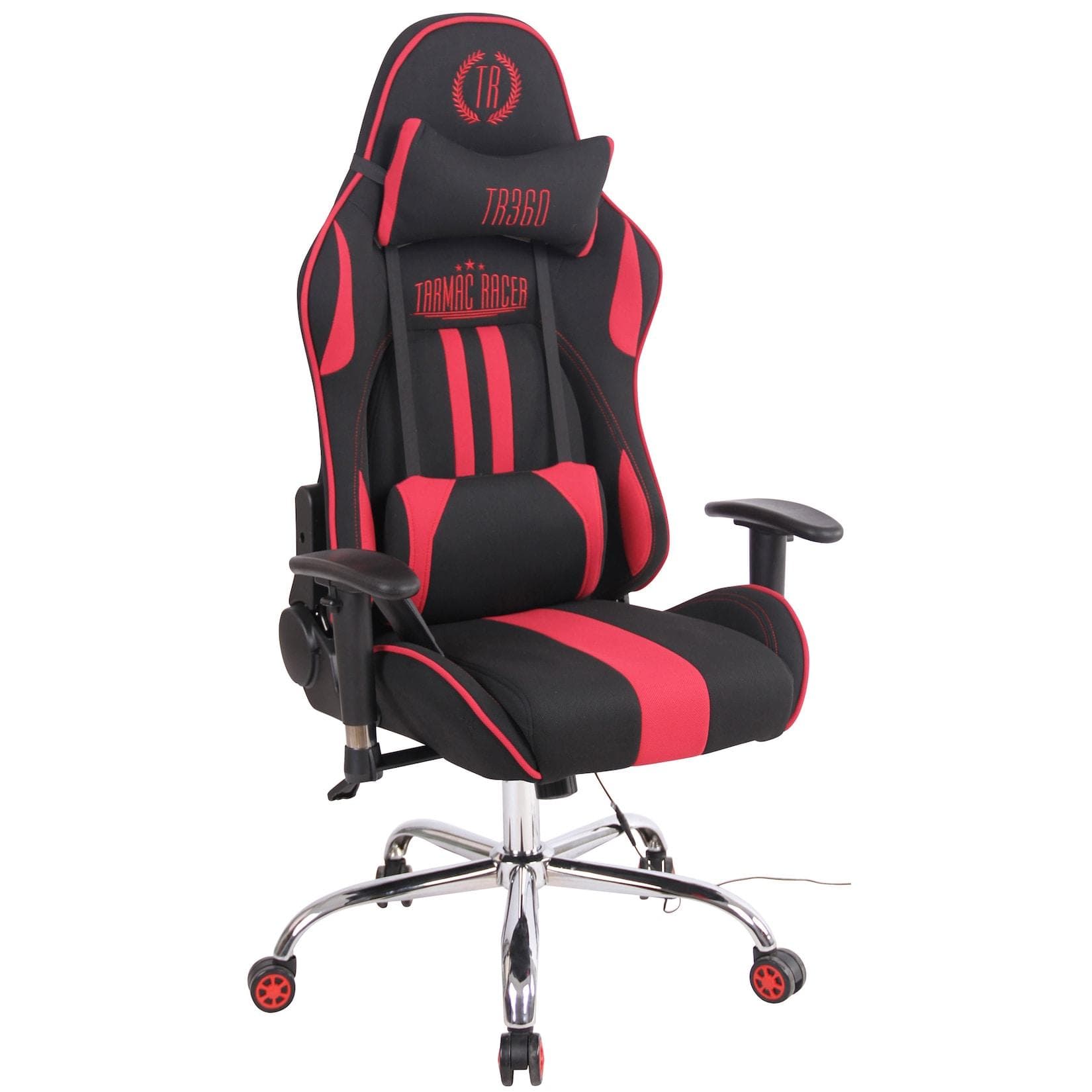 CLP Gaming Bürostuhl Limit XM Mit Stoffbezug, Fußablage, Massagefunktion