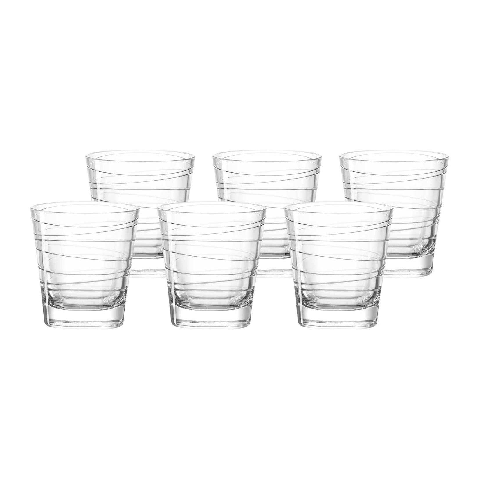 Leonardo Trinkgläser Vario Struttura 250 ml 6er Set Transparent
