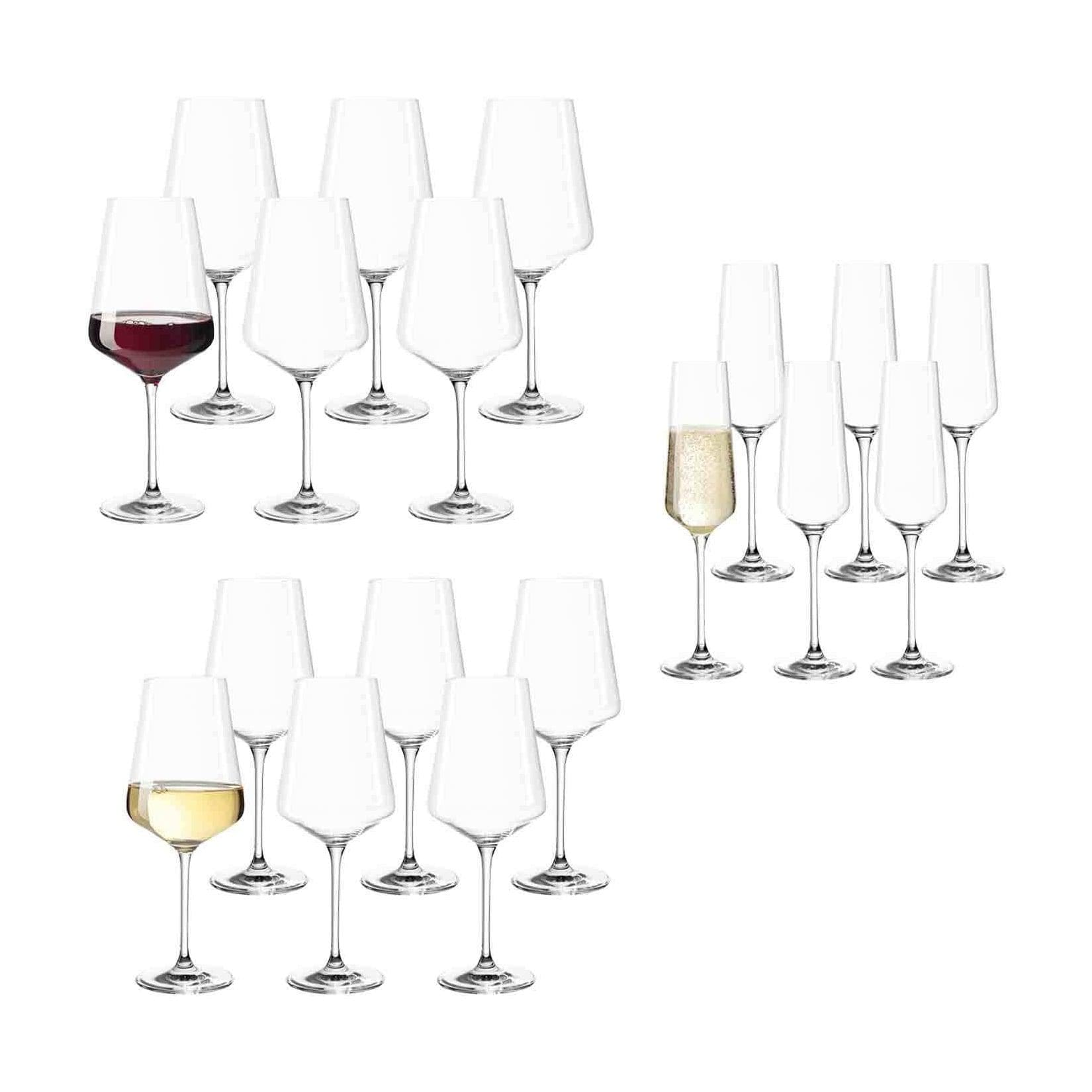 Leonardo Wein- und Sektgläser Puccini 18er Set Transparent