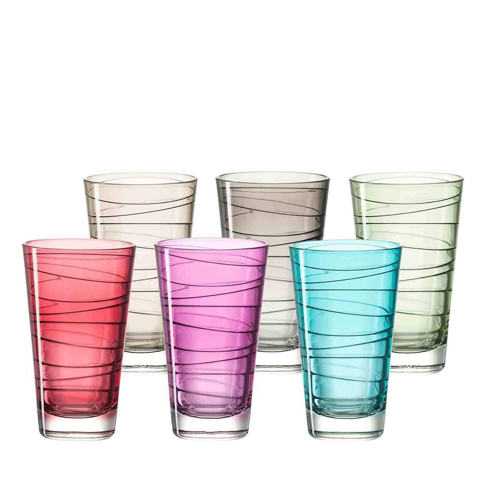 Leonardo Trinkgläser Vario 6-tlg. Bunt Glas