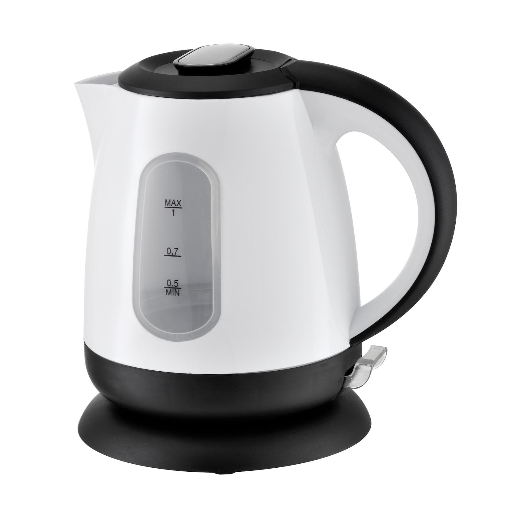 SOGO Wasserkocher 1L Edelstahl Schwarz Modern
