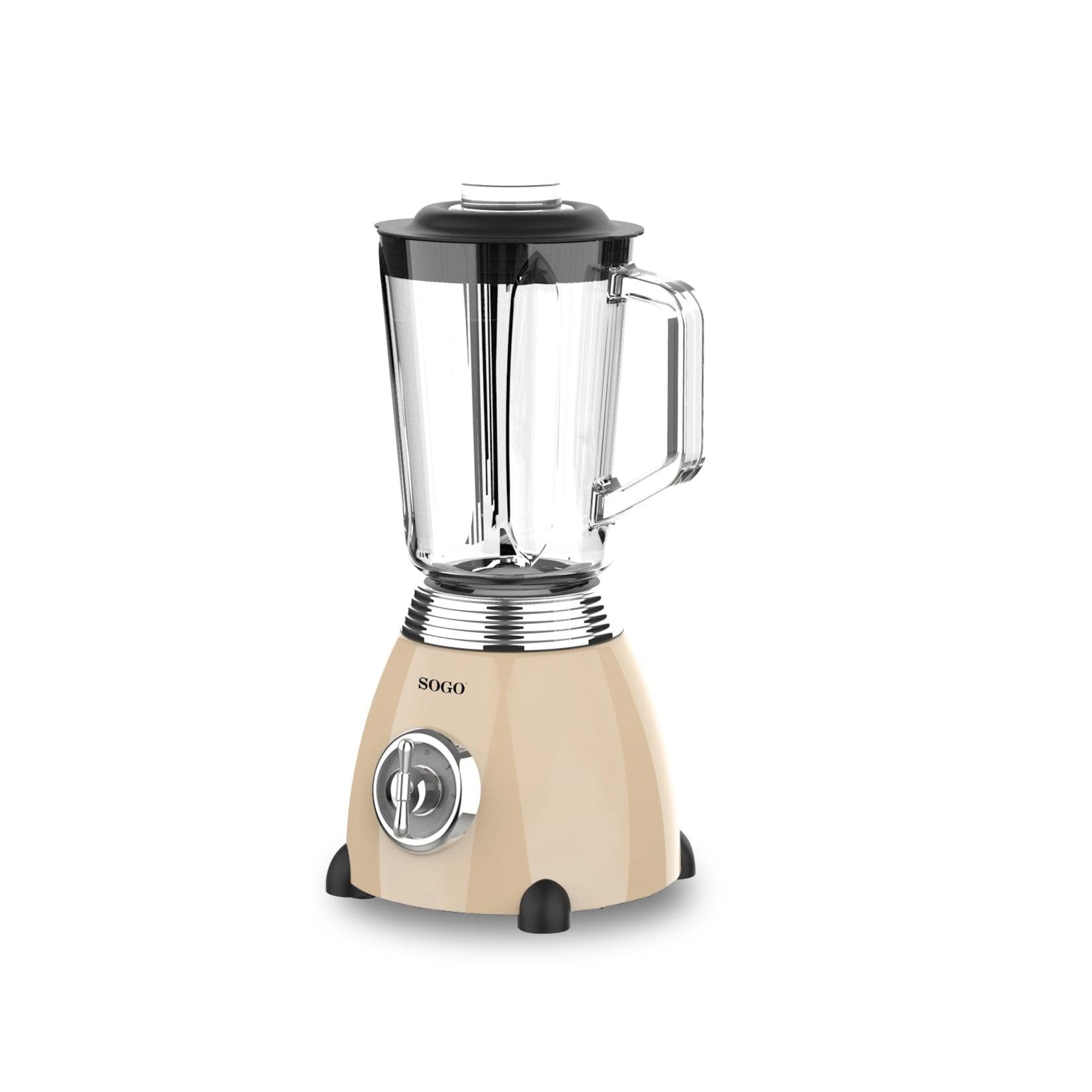 SOGO RETRO REIHE GLAS-STANDMIXER beige 1,5 L