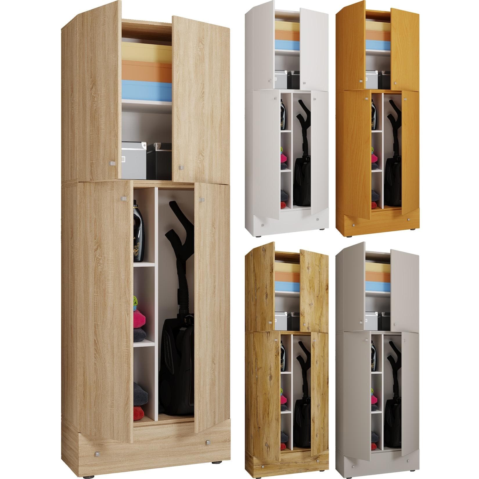 VCM Mehrzweckschrank Lona S Holz Braun Buche
